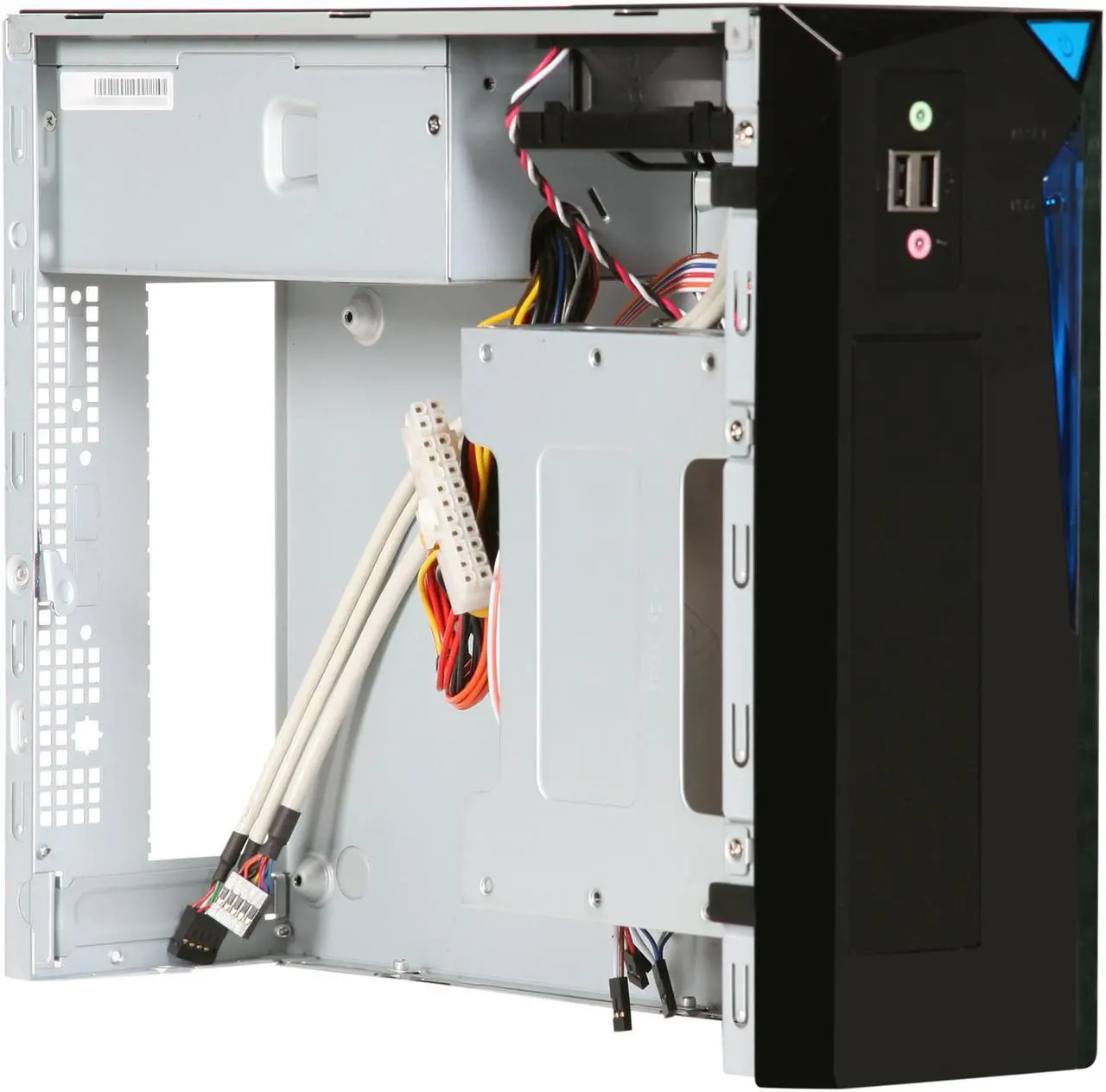 Alt view image 9 of 11 - IN WIN BP655 Black Mini-ITX Tower Computer Case 200W Power Supply