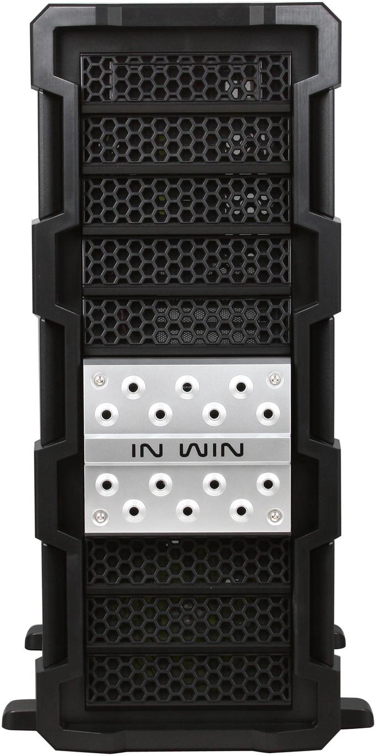 Alt view image 2 of 10 - IN WIN Ironclad Black SECC Steel ATX Full Tower Computer Case