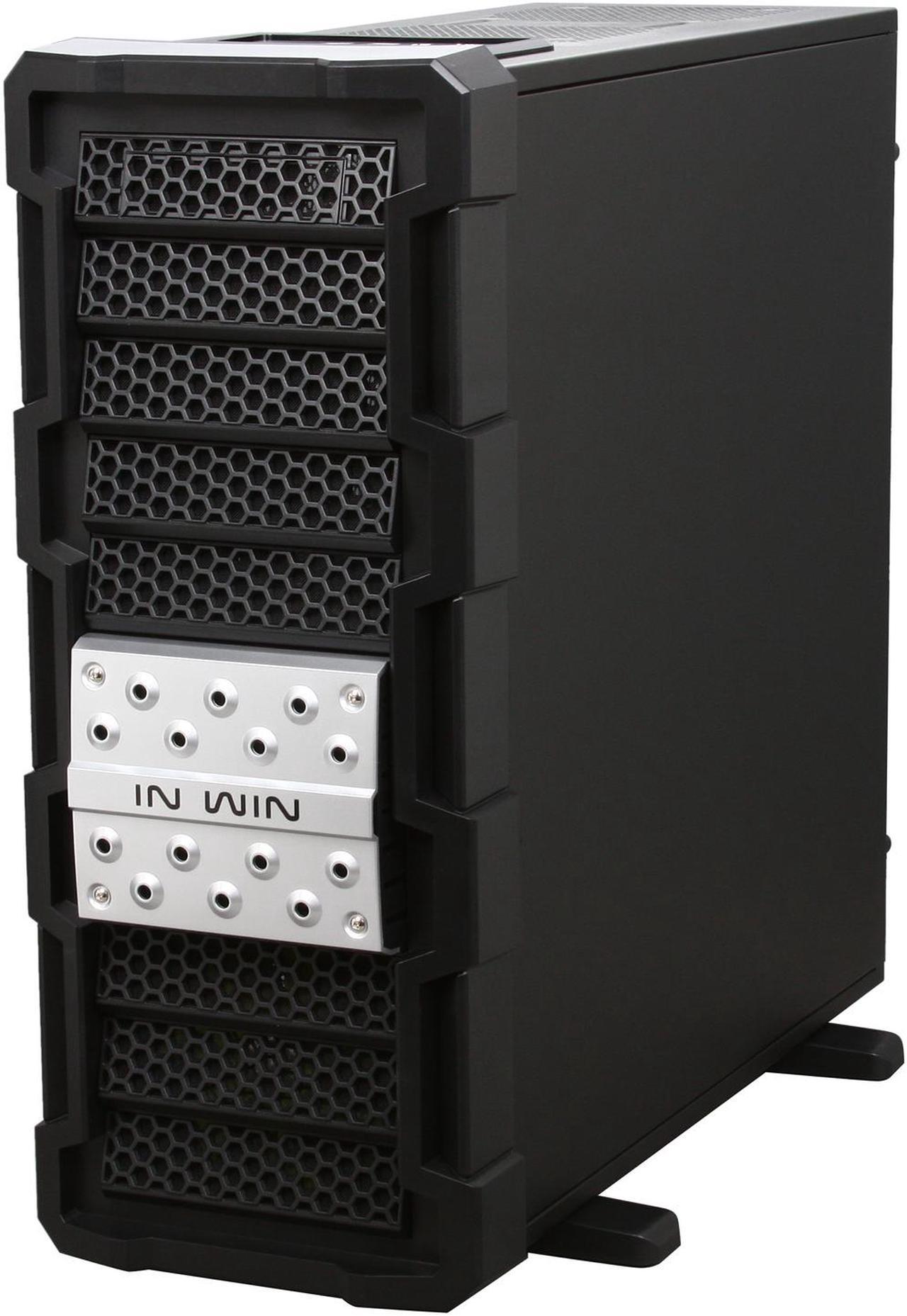 Alt view image 3 of 10 - IN WIN Ironclad Black SECC Steel ATX Full Tower Computer Case