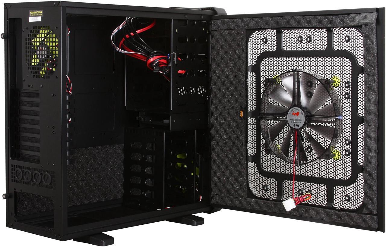 Alt view image 5 of 10 - IN WIN Ironclad Black SECC Steel ATX Full Tower Computer Case