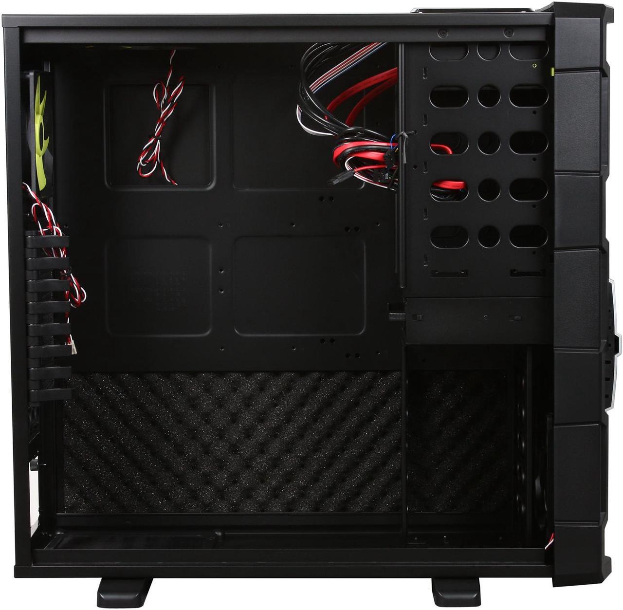Alt view image 6 of 10 - IN WIN Ironclad Black SECC Steel ATX Full Tower Computer Case