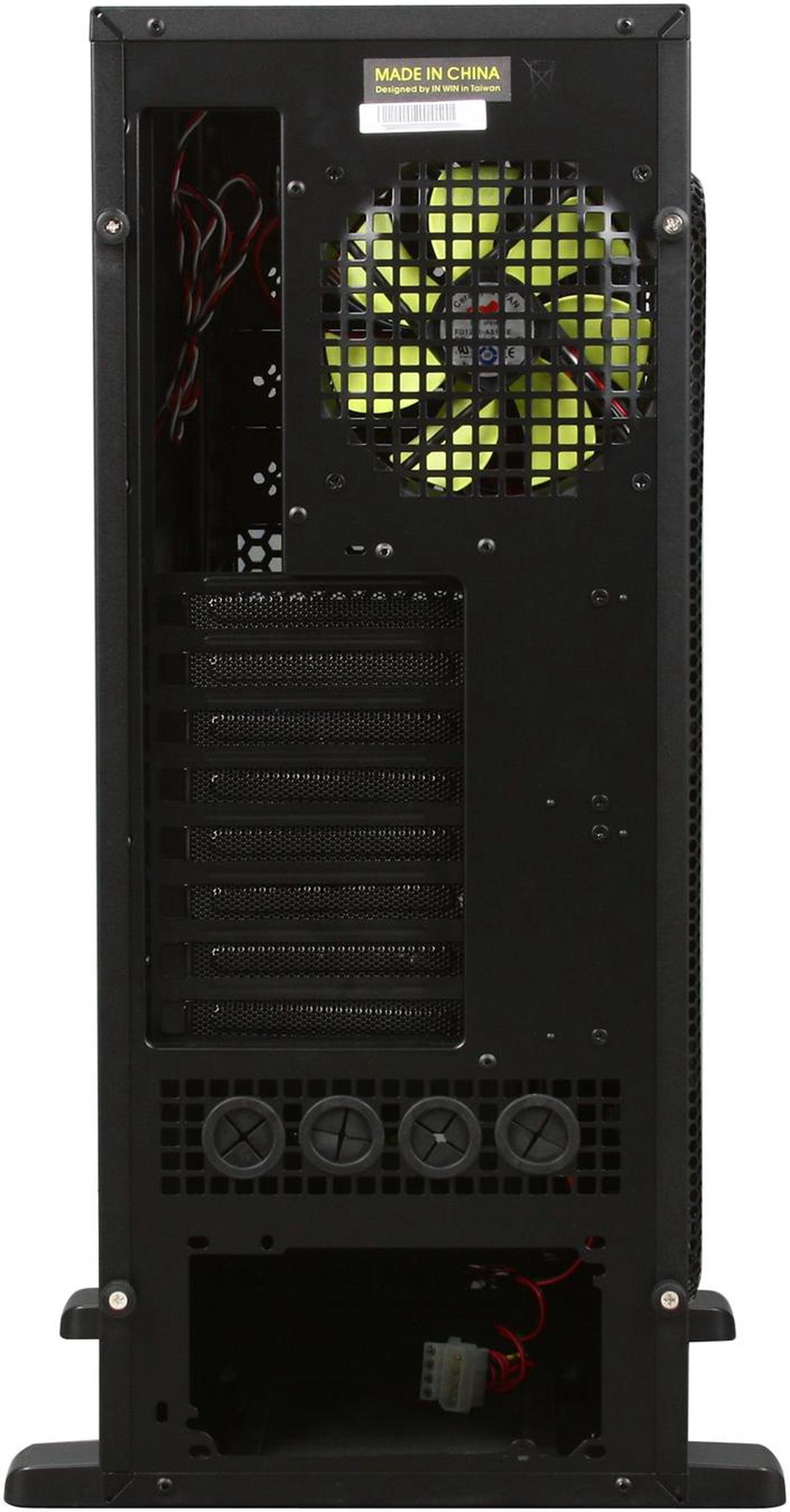 Alt view image 9 of 10 - IN WIN Ironclad Black SECC Steel ATX Full Tower Computer Case