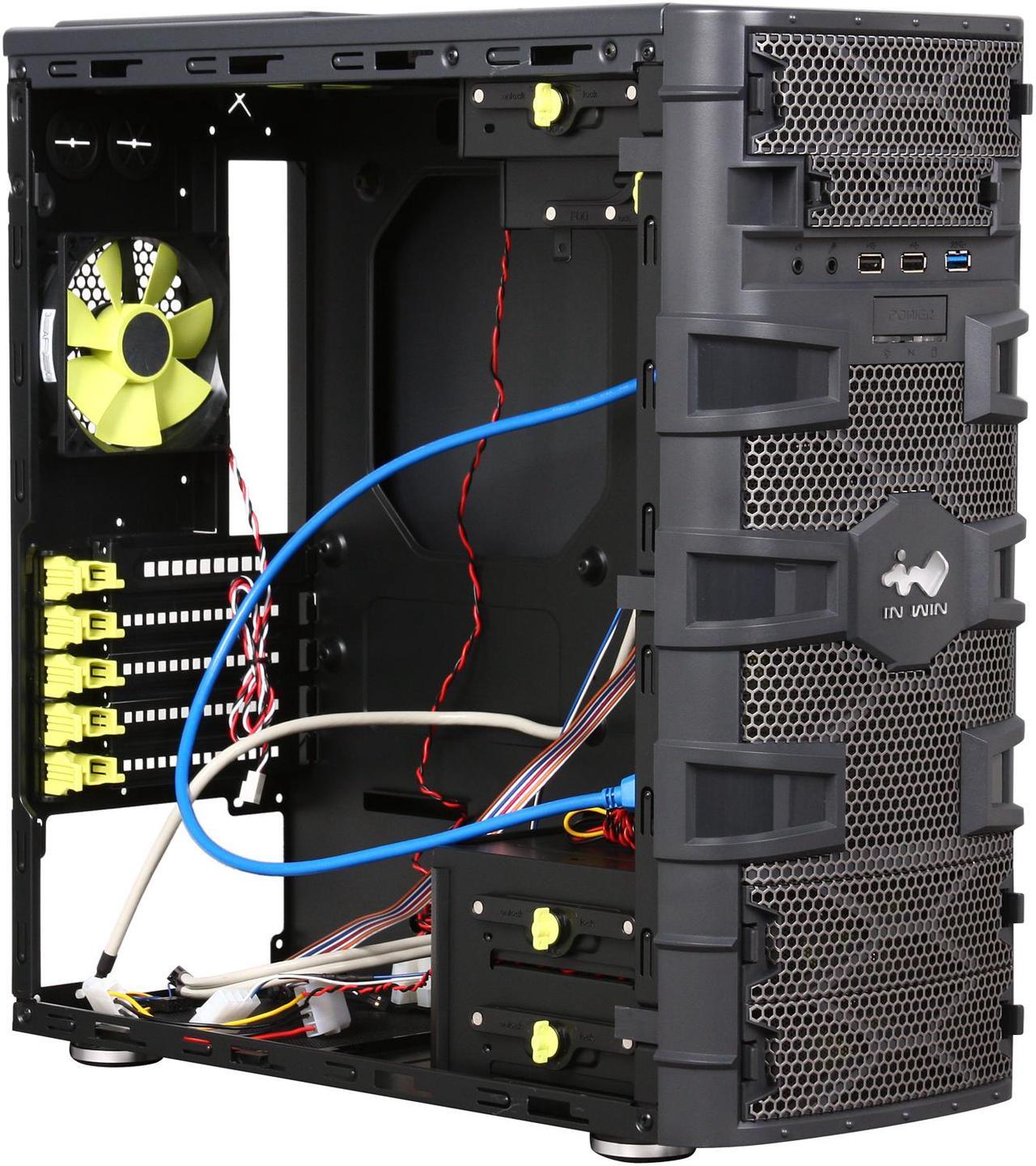 Alt view image 7 of 9 - IN WIN Dragon Slayer Black 0.6mm SECC Micro ATX Mini Tower Computer Case