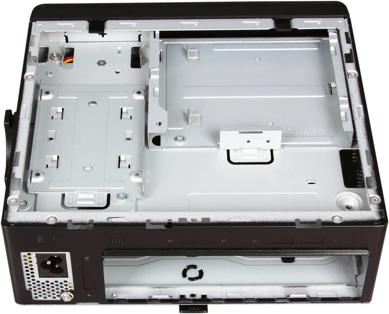 Alt view image 8 of 11 - IN WIN IW-BQ656T.AD80TBLR, Mini ITX case w/ AD80A7-2 T power supply, w/ external remote that has USB 2.0 and Audio(HD) ports, comes with plastic mounting bracket that can be used as a stand or mounted at the back of the monitors.
