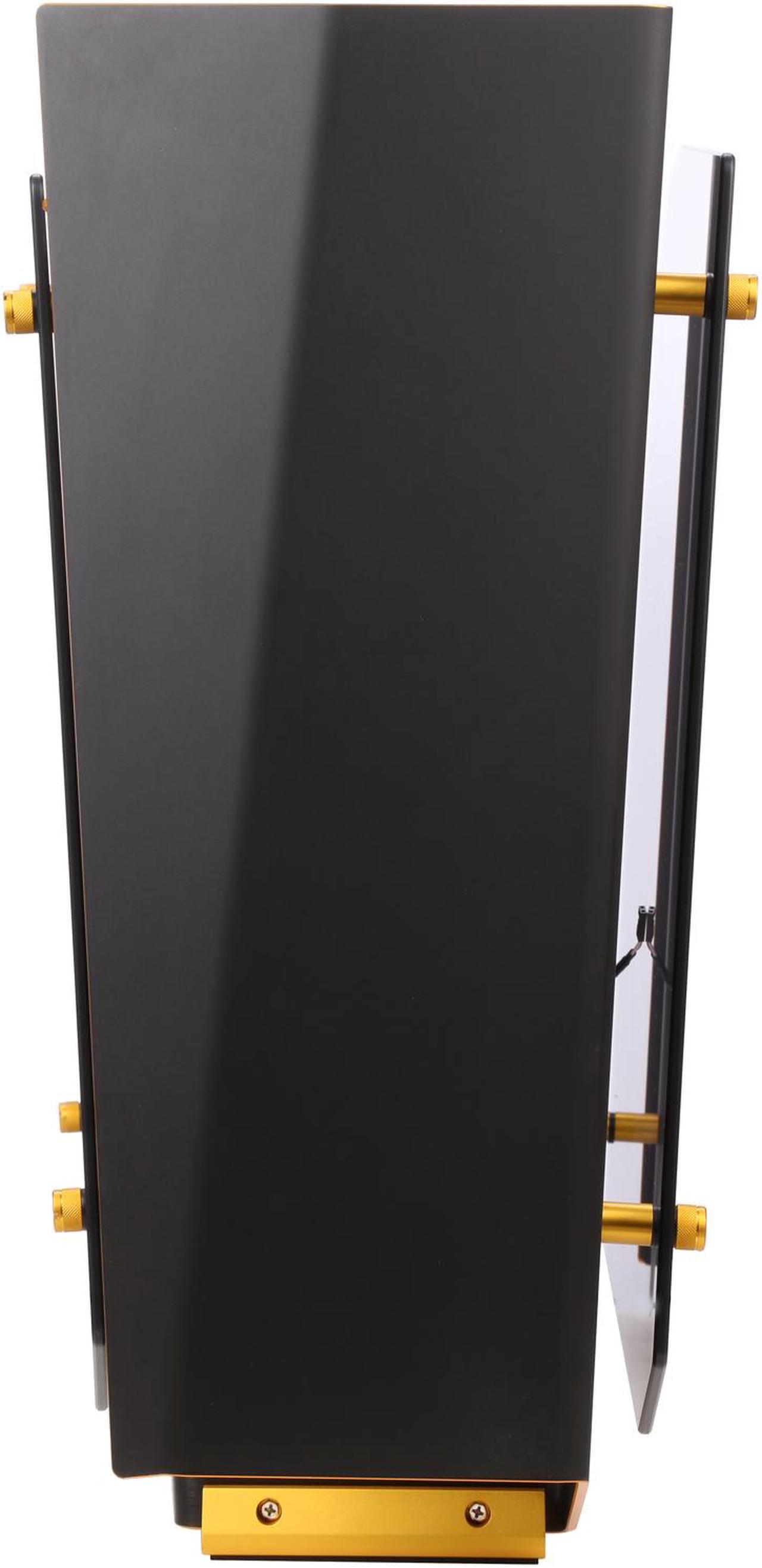 Alt view image 10 of 10 - IN WIN S-FRAME (BLACK/GOLD) Black Aluminum / Tempered Glass Open-Air Computer Case Support ATX12V/EPS size(Up to 220mm) Power Supply