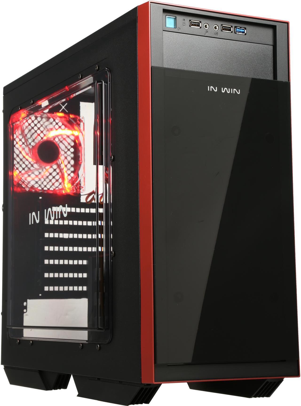 Main image of IN WIN 503 BLACK SECC ATX Mid Tower Computer Case Compatible with up to 220mm ATX 12V/EPS Power Supply