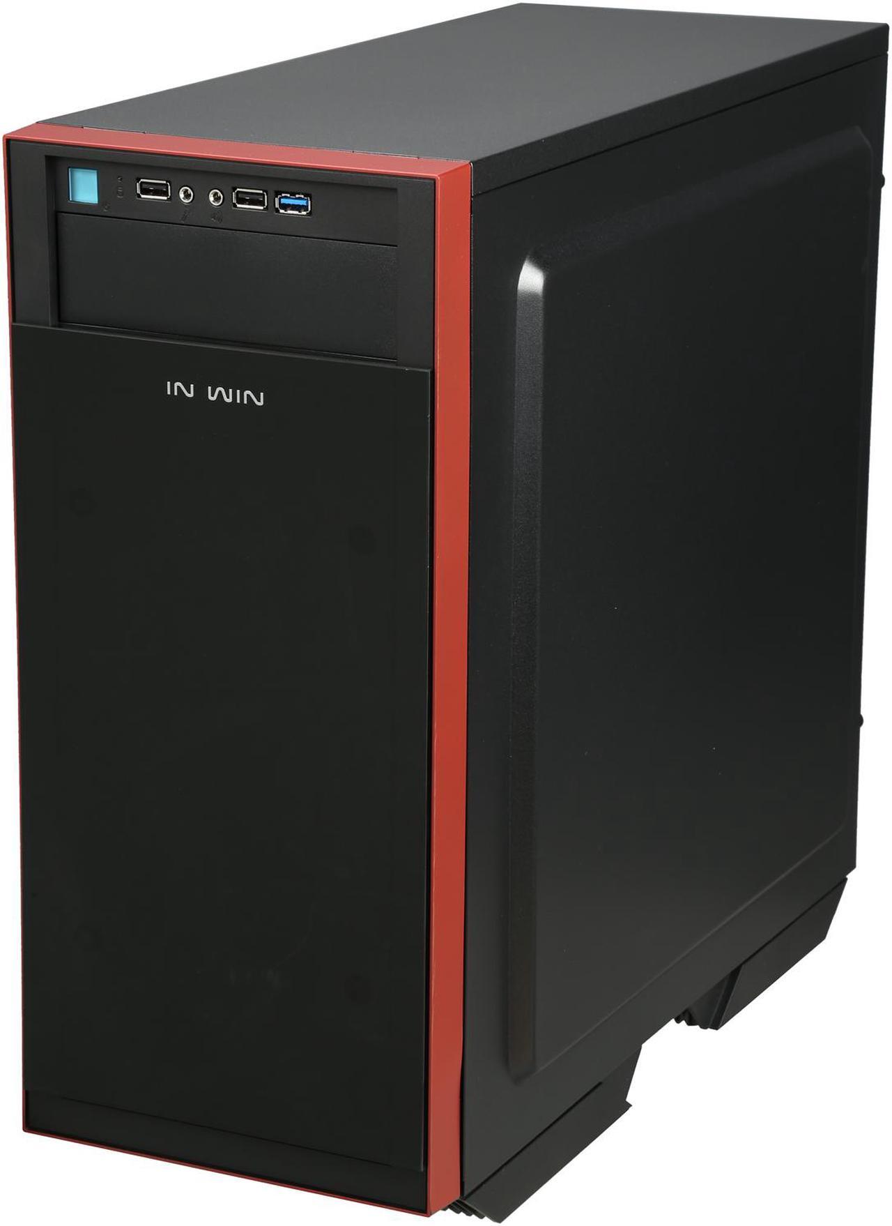 Alt view image 3 of 9 - IN WIN 503 BLACK SECC ATX Mid Tower Computer Case Compatible with up to 220mm ATX 12V/EPS Power Supply