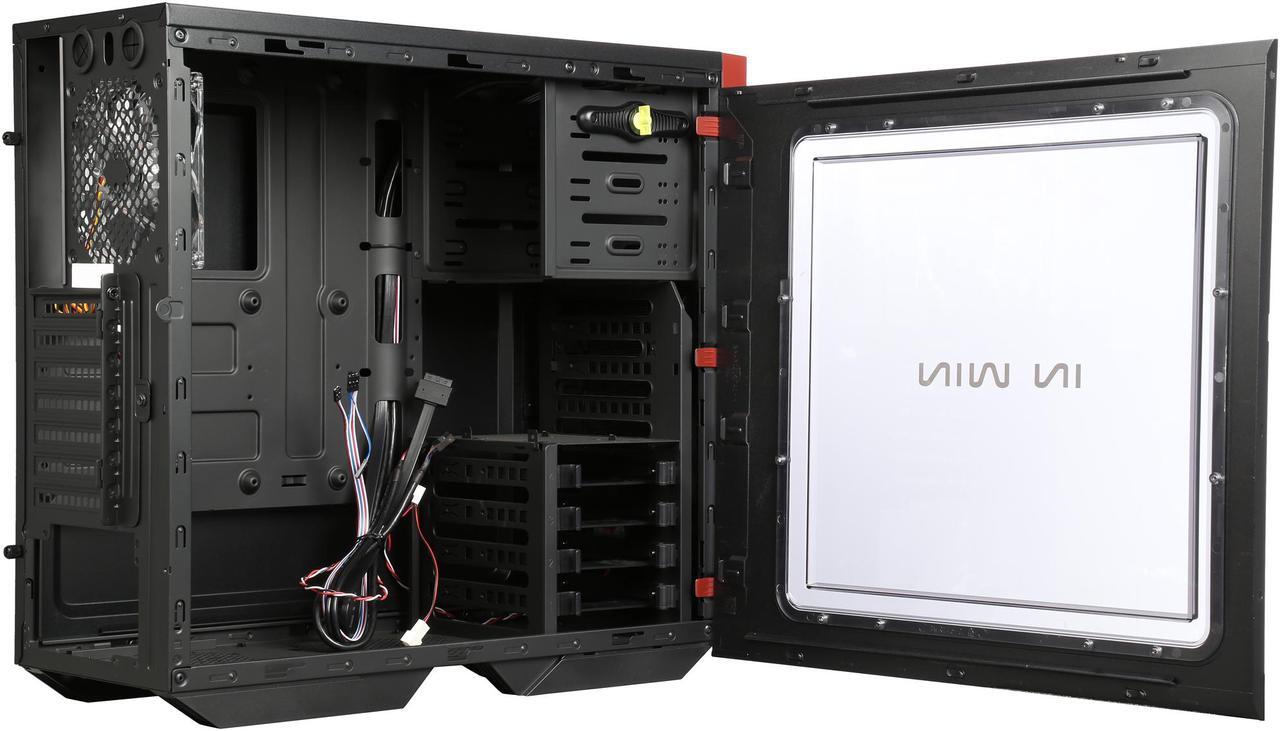 Alt view image 5 of 9 - IN WIN 503 BLACK SECC ATX Mid Tower Computer Case Compatible with up to 220mm ATX 12V/EPS Power Supply