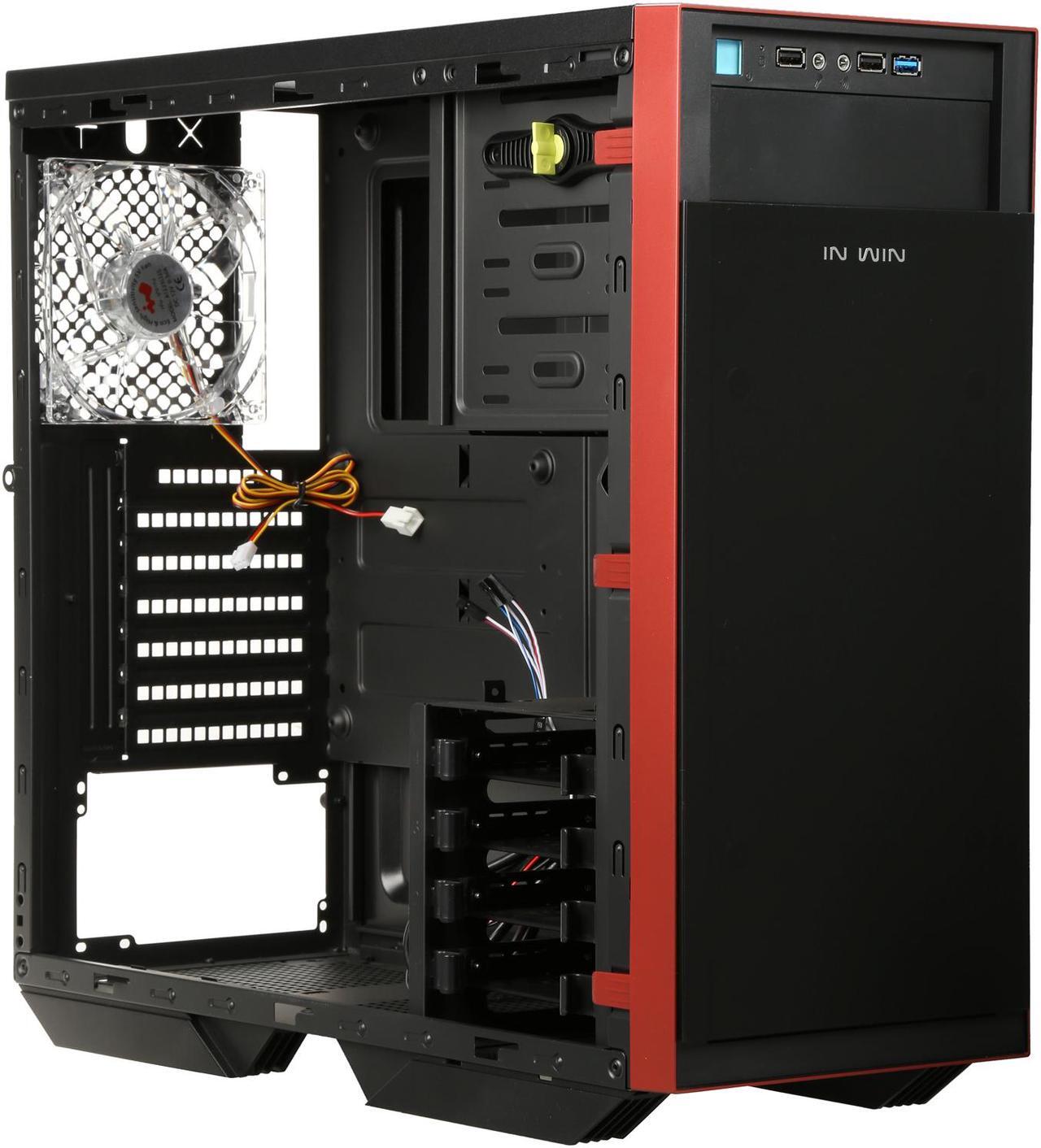 Alt view image 7 of 9 - IN WIN 503 BLACK SECC ATX Mid Tower Computer Case Compatible with up to 220mm ATX 12V/EPS Power Supply