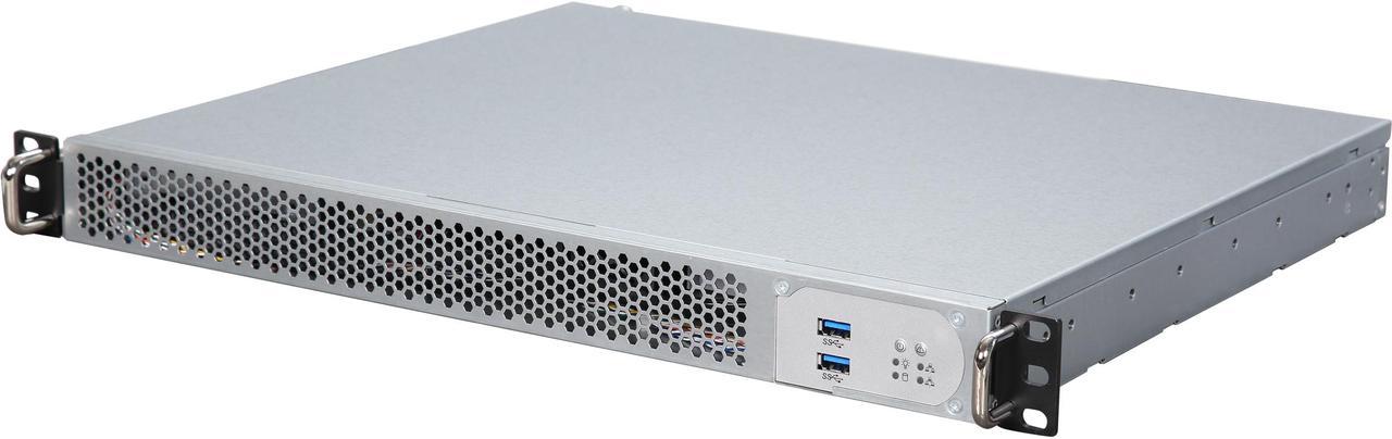 In Win IW-RF100-S315 1U Short-depth Rackmount Server Chassis with Single 315W Power Supply, with Front or Rear I/O Access