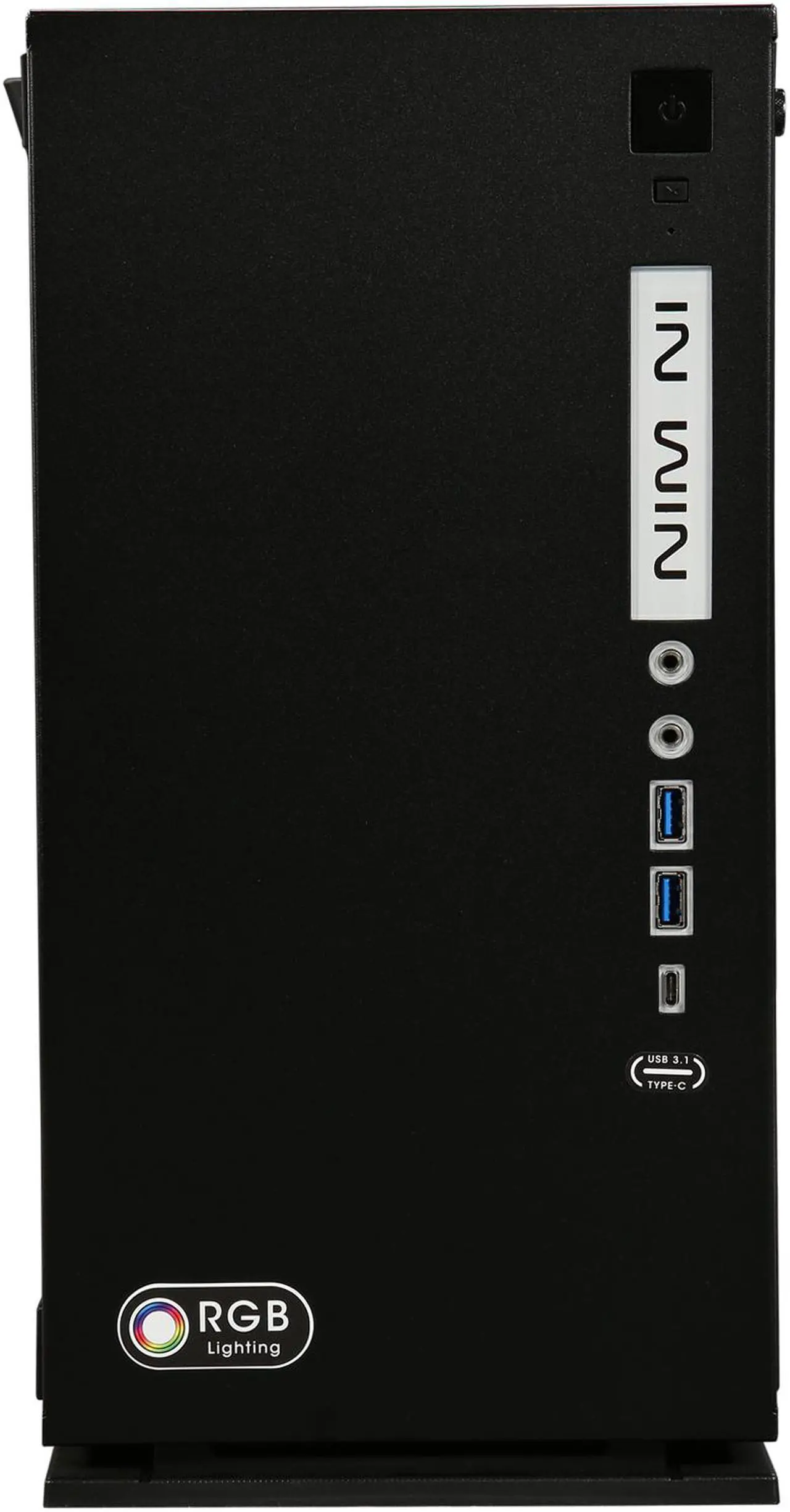 Alt view image 3 of 9 - IN WIN 301C Black Black SECC / Tempered Glass Micro ATX Mini Tower Computer Case