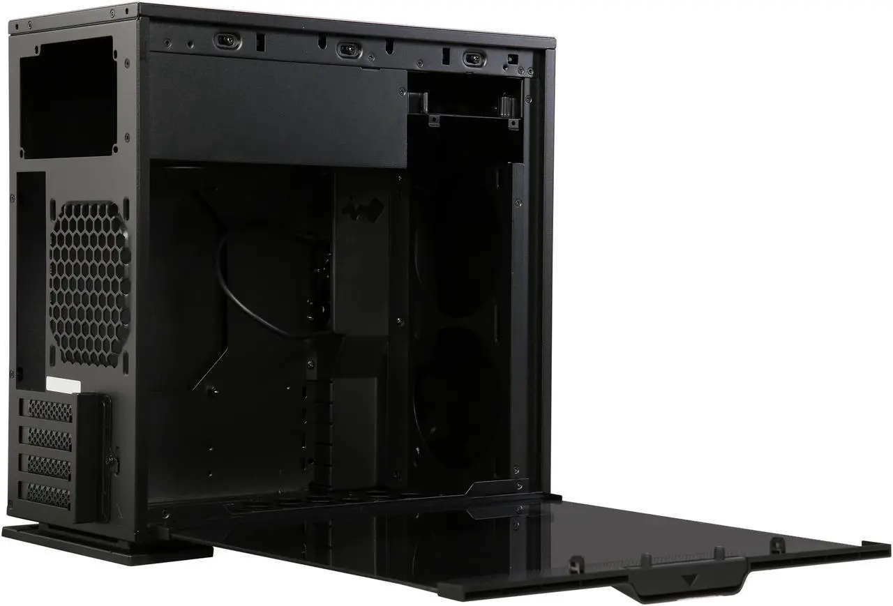 Alt view image 6 of 9 - IN WIN 301C Black Black SECC / Tempered Glass Micro ATX Mini Tower Computer Case