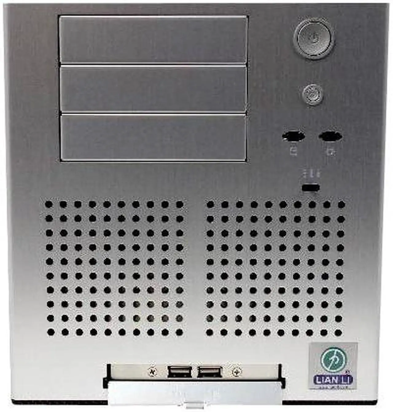 Alt view image 3 of 10 - LIAN LI PC-60USB B2 Silver Aluminum ATX Mid Tower Computer Case