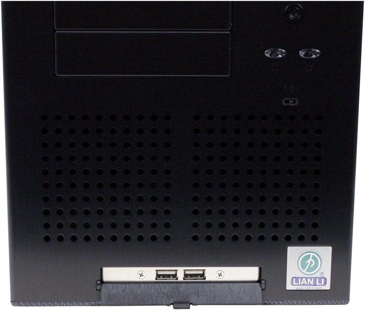Alt view image 3 of 11 - LIAN LI PC-61 USB Black Aluminum ATX Mid Tower Computer Case