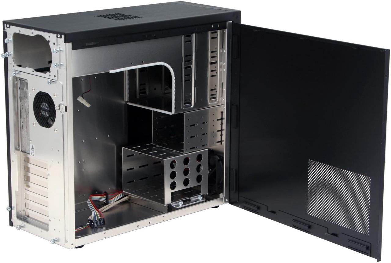 Alt view image 4 of 11 - LIAN LI PC-61 USB Black Aluminum ATX Mid Tower Computer Case