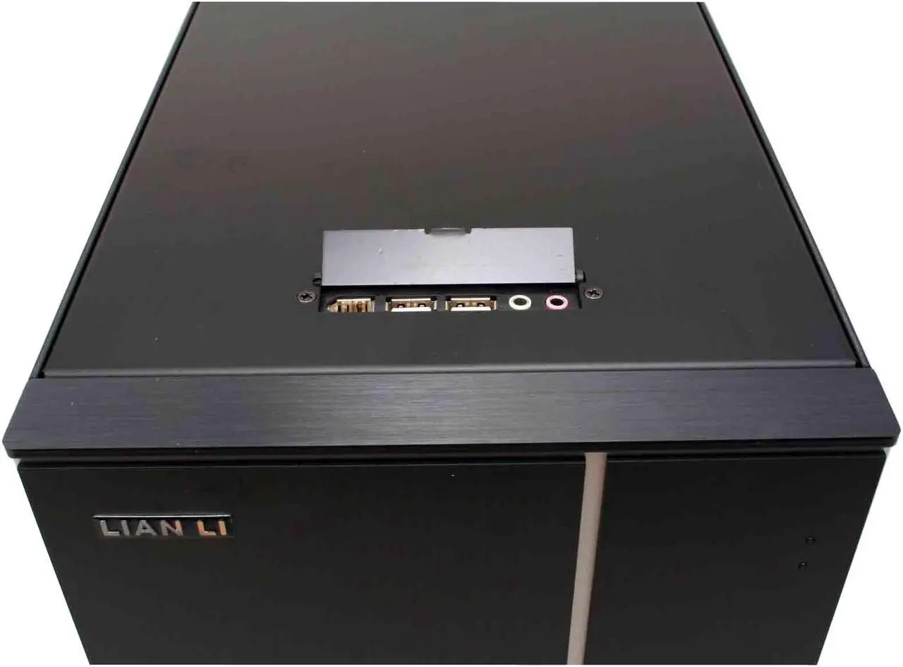 Alt view image 4 of 12 - LIAN LI PC-A10B Black Aluminum ATX Mid Tower Computer Case