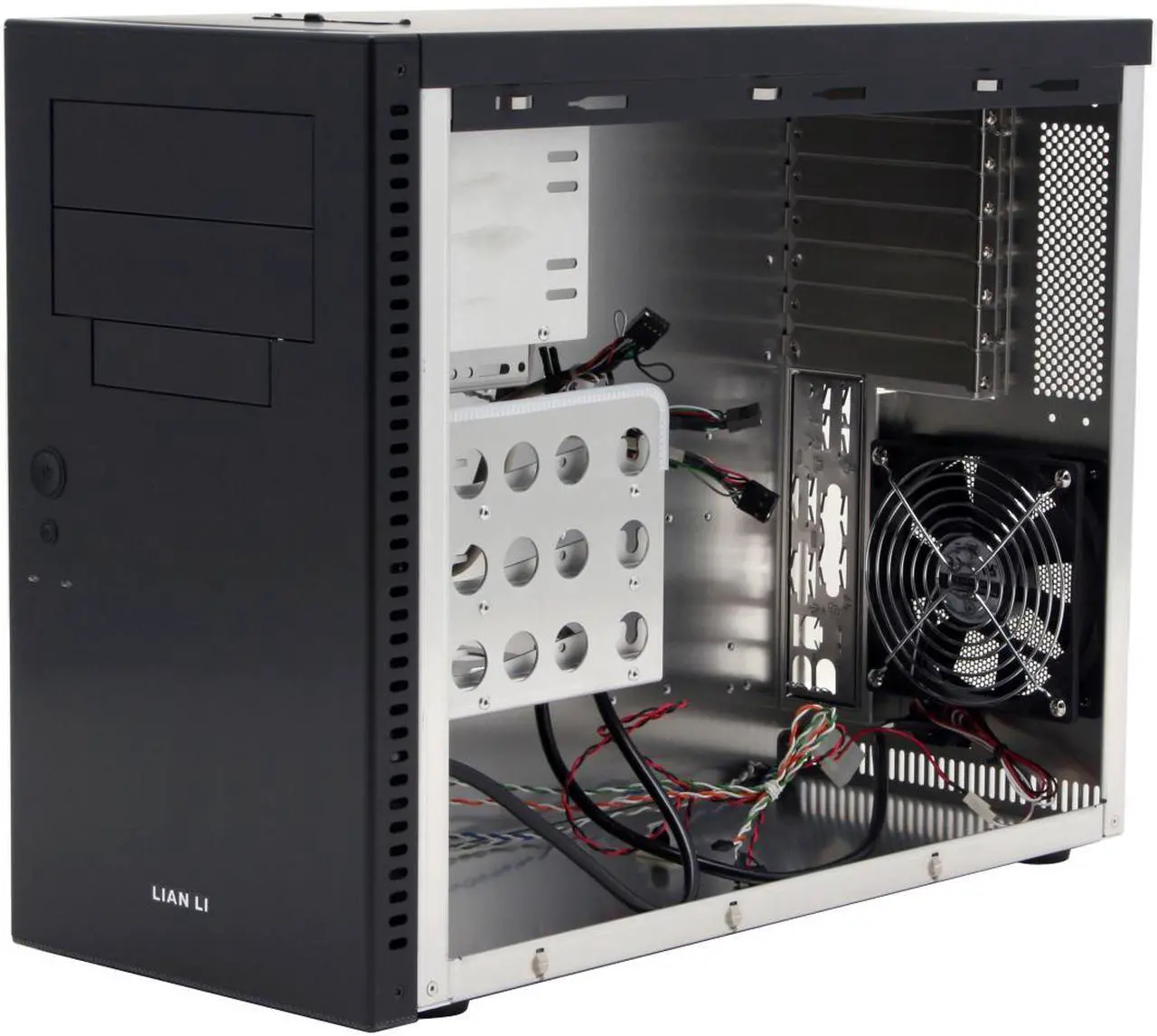 Alt view image 9 of 17 - LIAN LI PC-A05B Black Aluminum ATX Mid Tower Computer Case