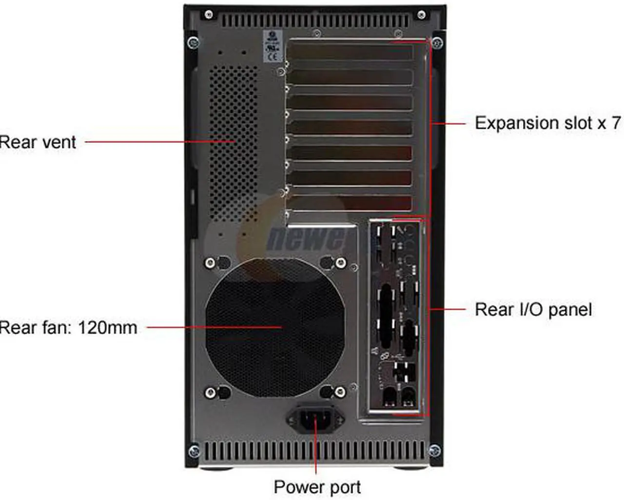 Alt view image 10 of 17 - LIAN LI PC-A05B Black Aluminum ATX Mid Tower Computer Case