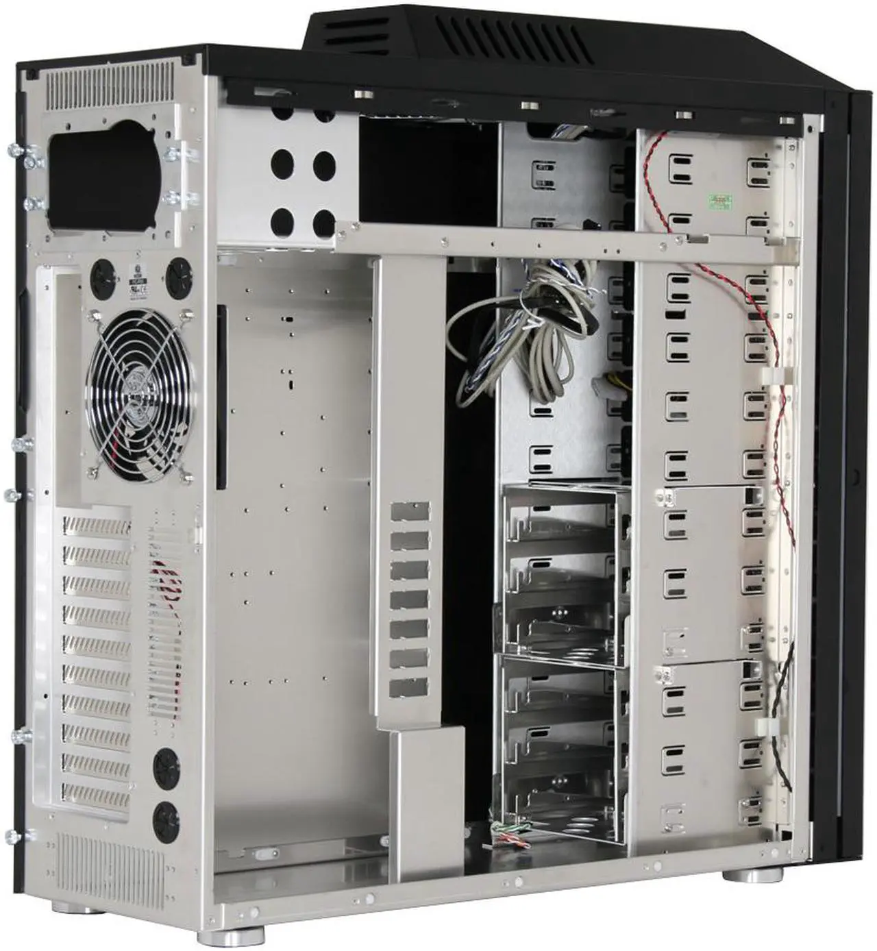 Alt view image 11 of 15 - LIAN LI PC-P80 Black Aluminum ATX Full Tower Computer Case