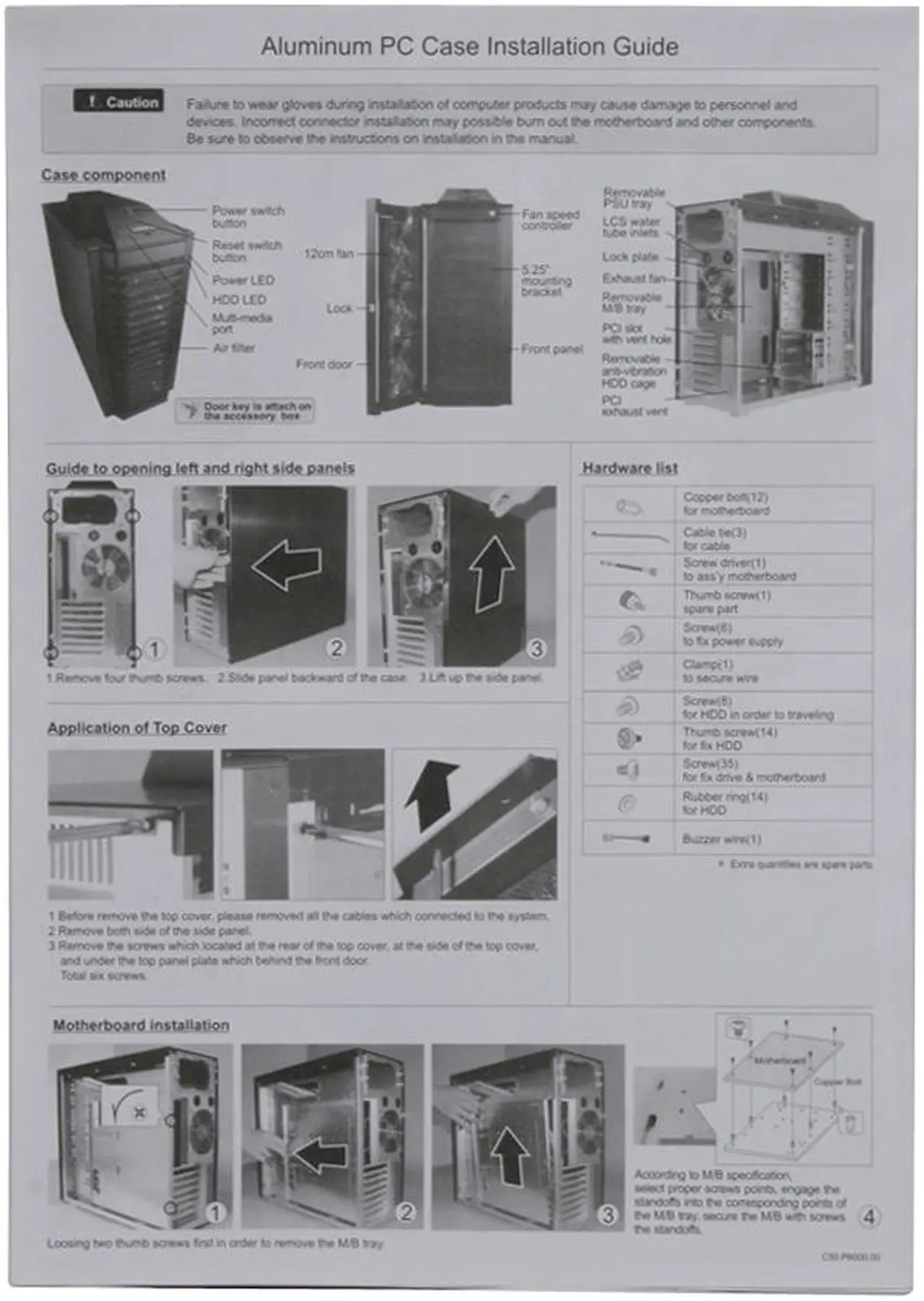Alt view image 13 of 14 - LIAN LI ARMORSUIT PC-P60 Black Aluminum ATX Mid Tower Computer Case