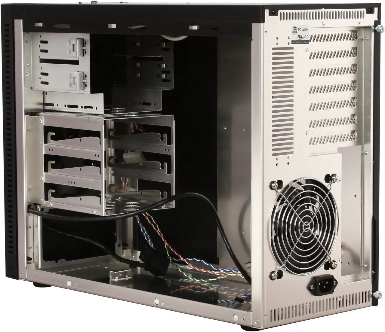 Alt view image 6 of 12 - LIAN LI PC-A05NB Black Aluminum ATX Mini Tower Computer Case