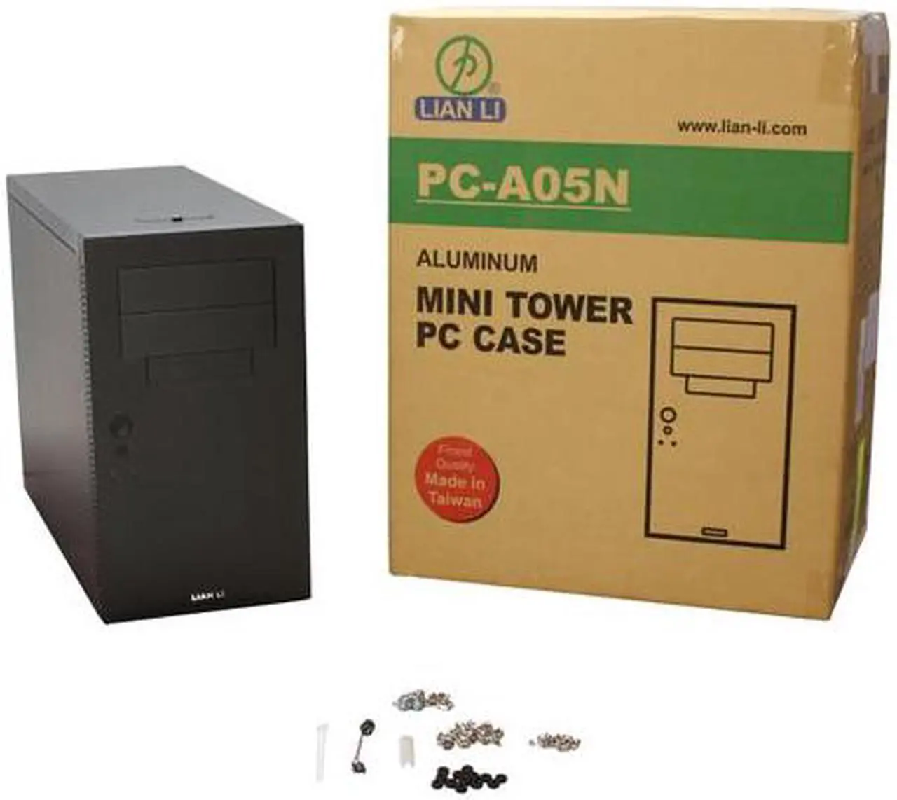 Alt view image 12 of 12 - LIAN LI PC-A05NB Black Aluminum ATX Mini Tower Computer Case
