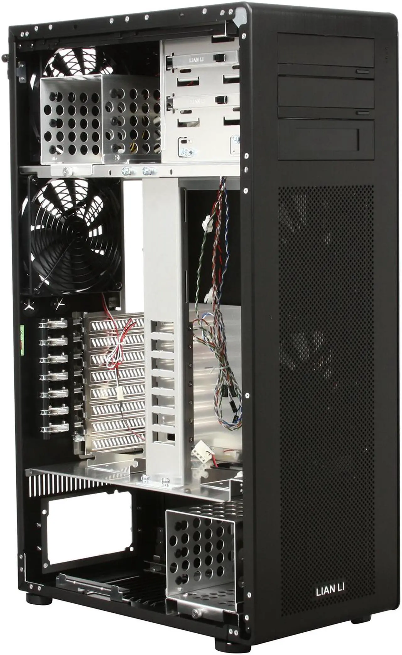 Alt view image 7 of 10 - LIAN LI PC-X1000 Black Aluminum ATX Mid Tower Computer Case