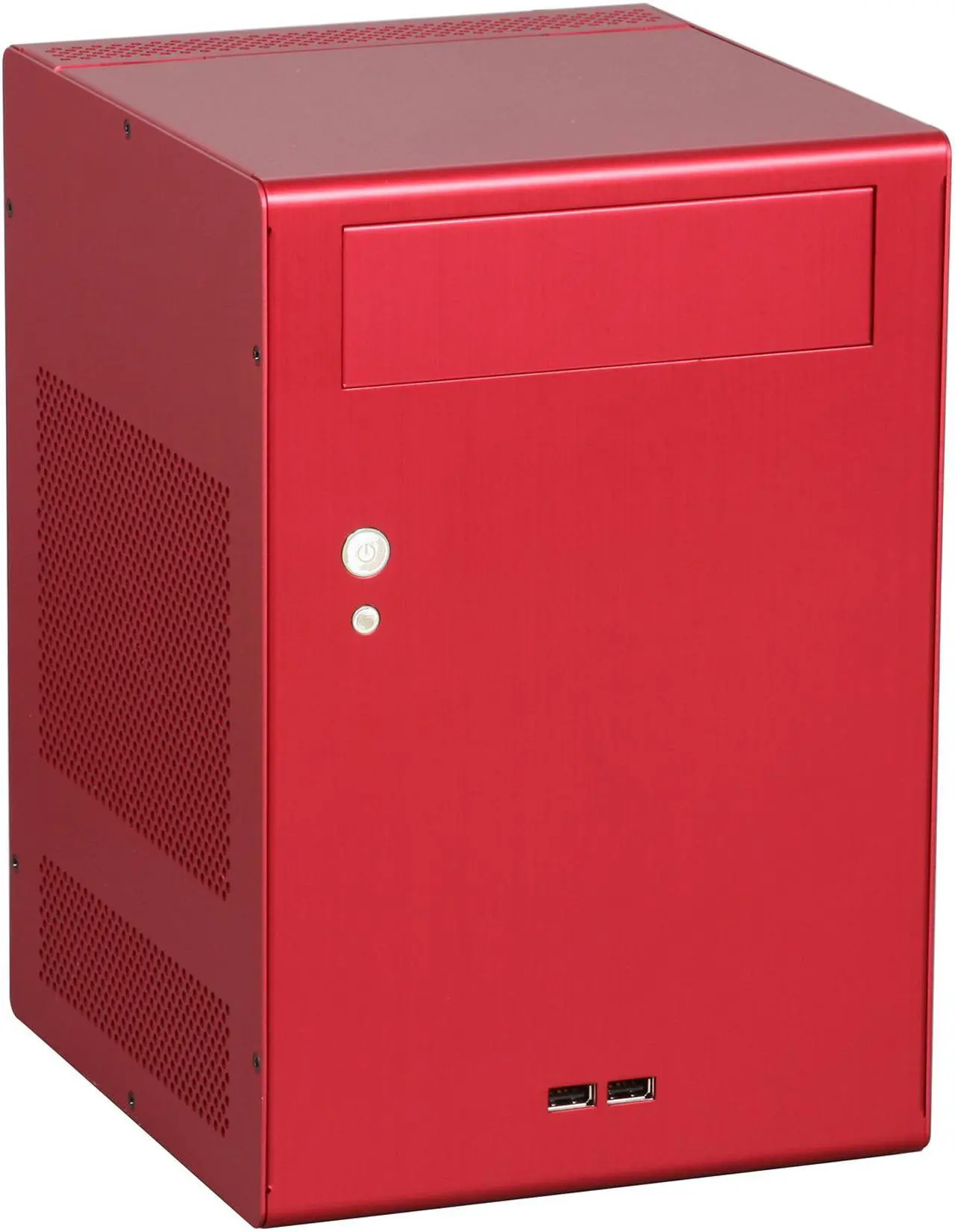 Main image of LIAN LI PC-Q07R Red Aluminum Mini-ITX Tower Computer Case