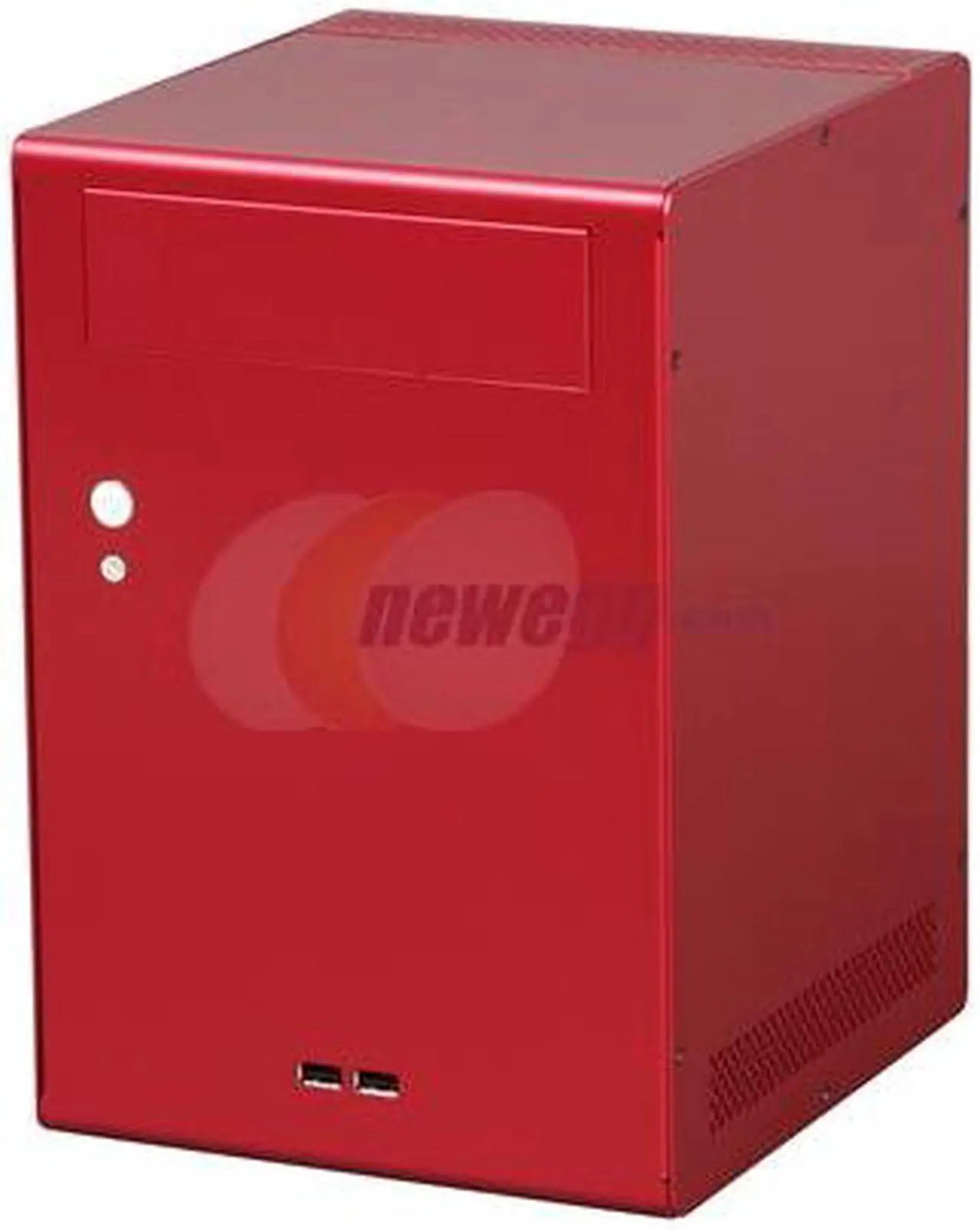 Alt view image 3 of 8 - LIAN LI PC-Q07R Red Aluminum Mini-ITX Tower Computer Case