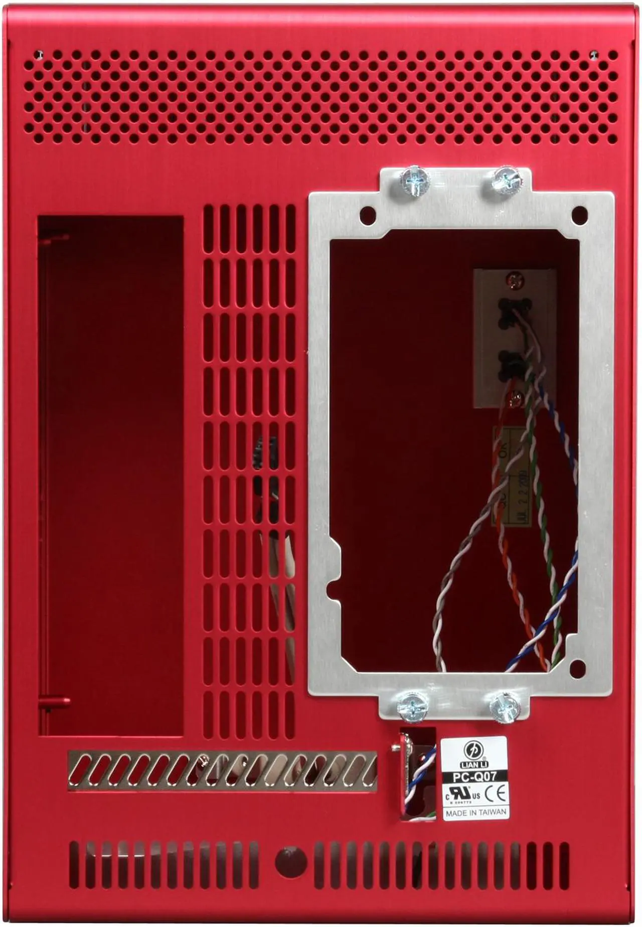 Alt view image 6 of 8 - LIAN LI PC-Q07R Red Aluminum Mini-ITX Tower Computer Case