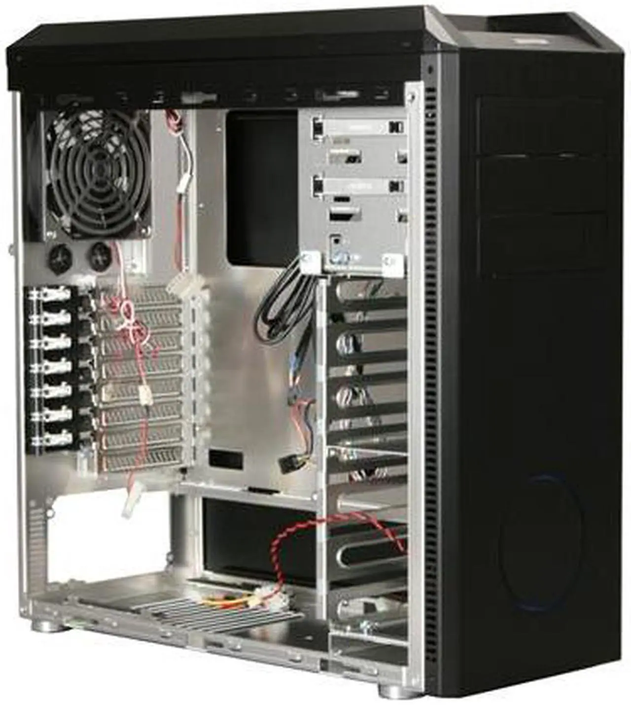 Alt view image 7 of 10 - LIAN LI PC-B25F Black Aluminum ATX Mid Tower Computer Case
