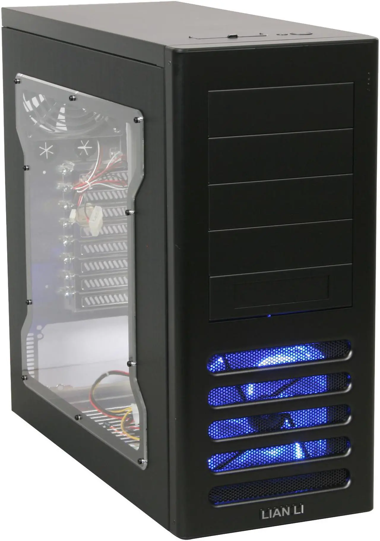 Main image of LIAN LI PC-7FNW Black Aluminum ATX Mid Tower Computer Case