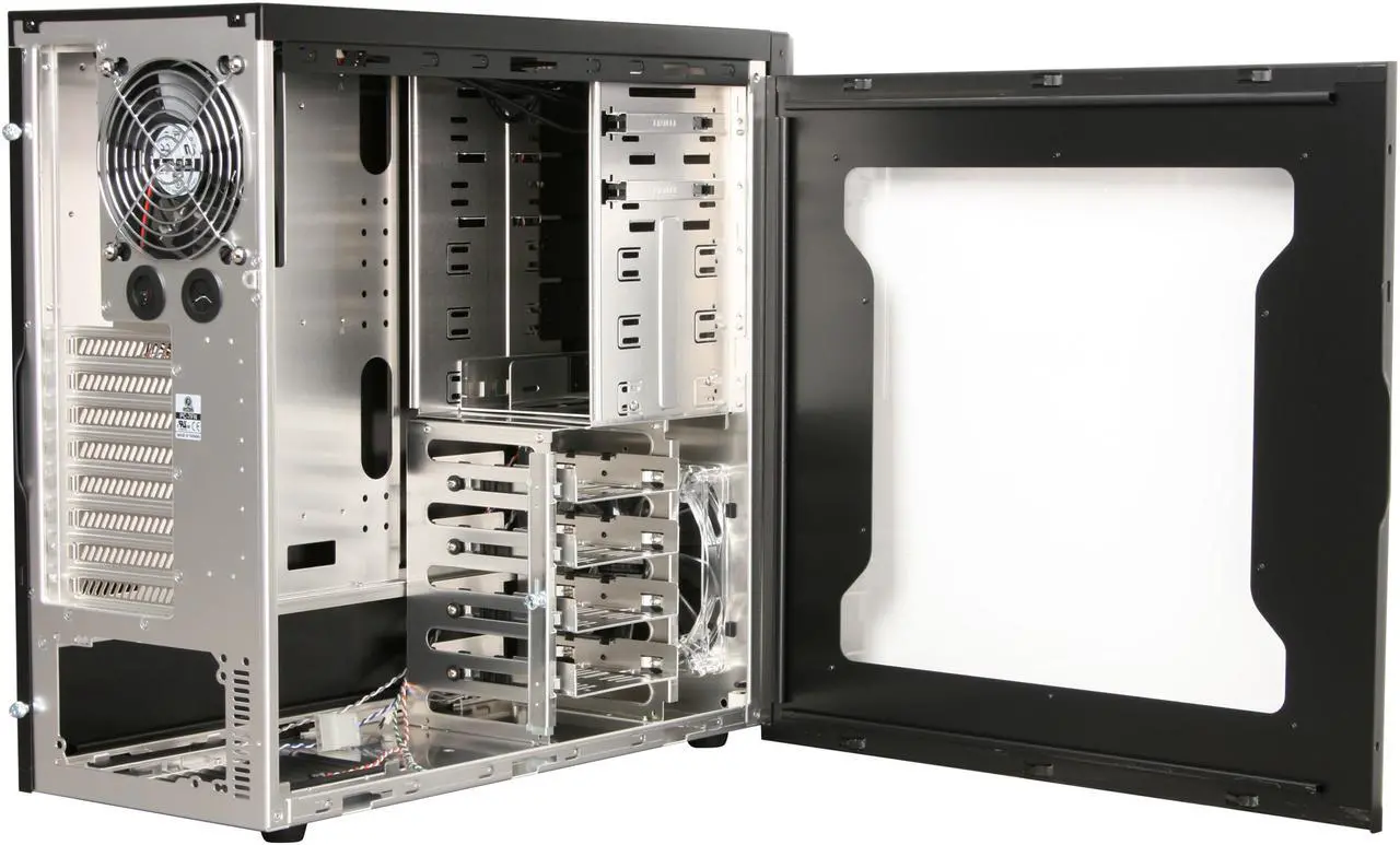 Alt view image 5 of 10 - LIAN LI PC-7FNW Black Aluminum ATX Mid Tower Computer Case
