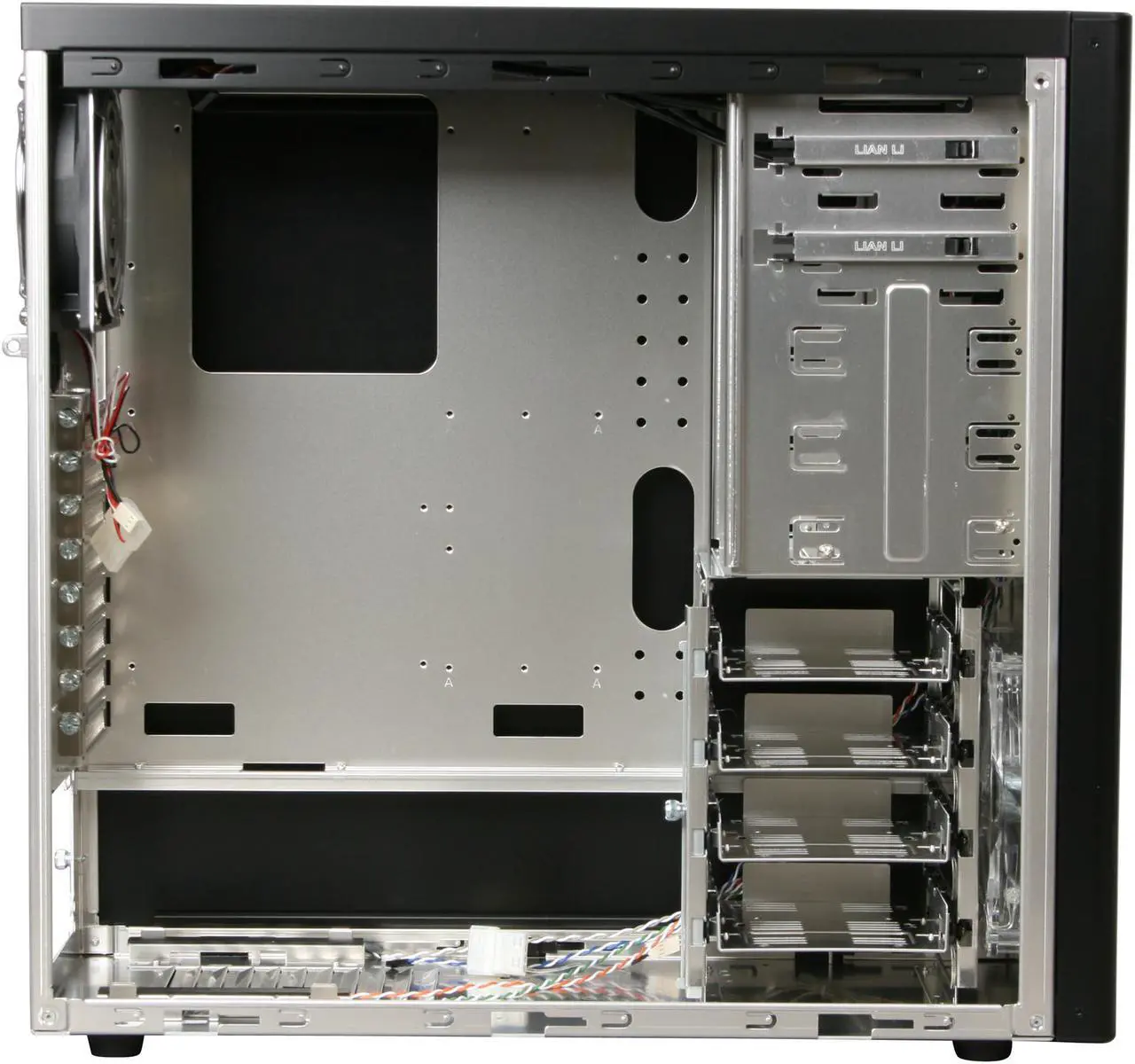 Alt view image 6 of 10 - LIAN LI PC-7FNW Black Aluminum ATX Mid Tower Computer Case