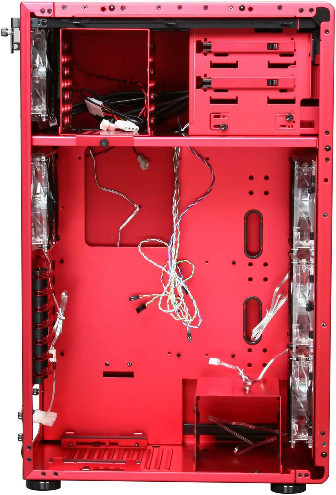 Alt view image 6 of 10 - LIAN LI PC-X900R Red Aluminum ATX Mid Tower Computer Case