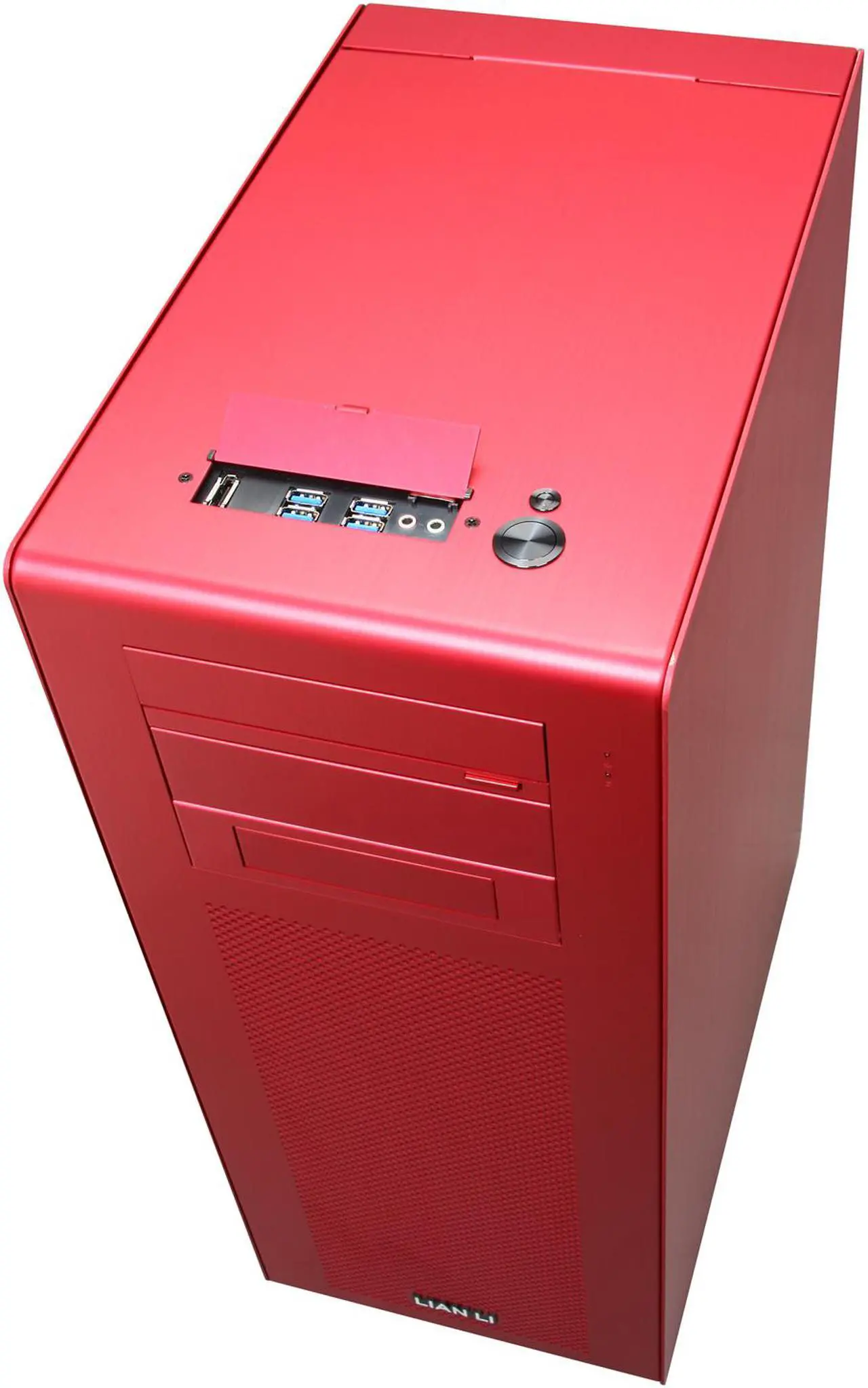 Alt view image 8 of 10 - LIAN LI PC-X900R Red Aluminum ATX Mid Tower Computer Case