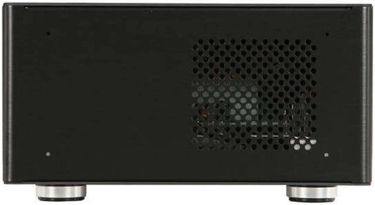 Alt view image 3 of 7 - LIAN LI PC-Q09B Black Aluminum Mini-ITX Desktop Computer Case 110W Adapter Power Supply