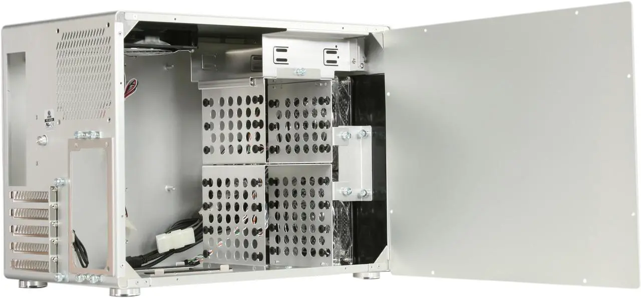 Alt view image 5 of 8 - LIAN LI PC-V354A Silver Aluminum Micro ATX Mini Tower Computer Case