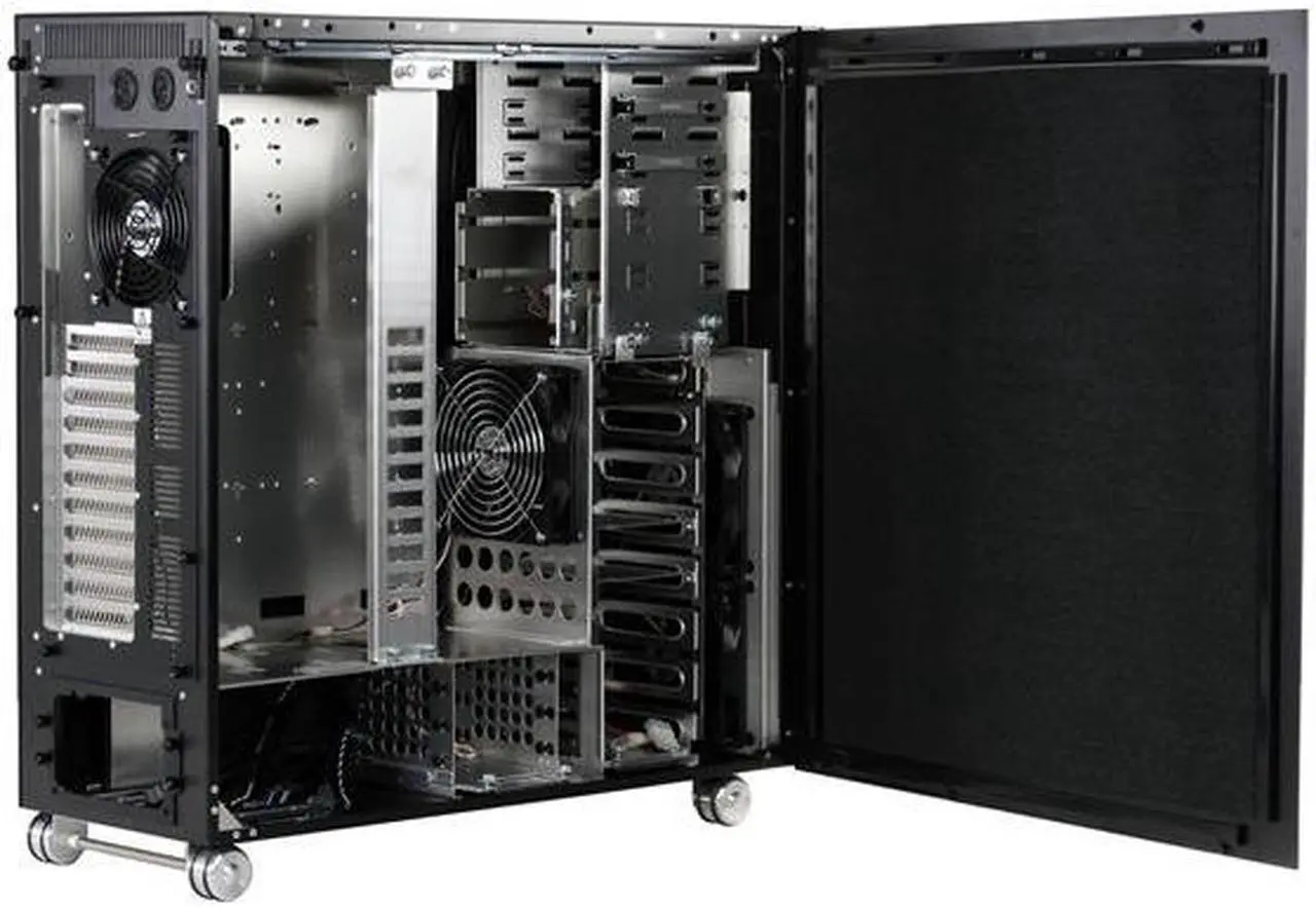 Alt view image 5 of 10 - LIAN LI PC-V2120B Black Aluminum ATX Full Tower Computer Case