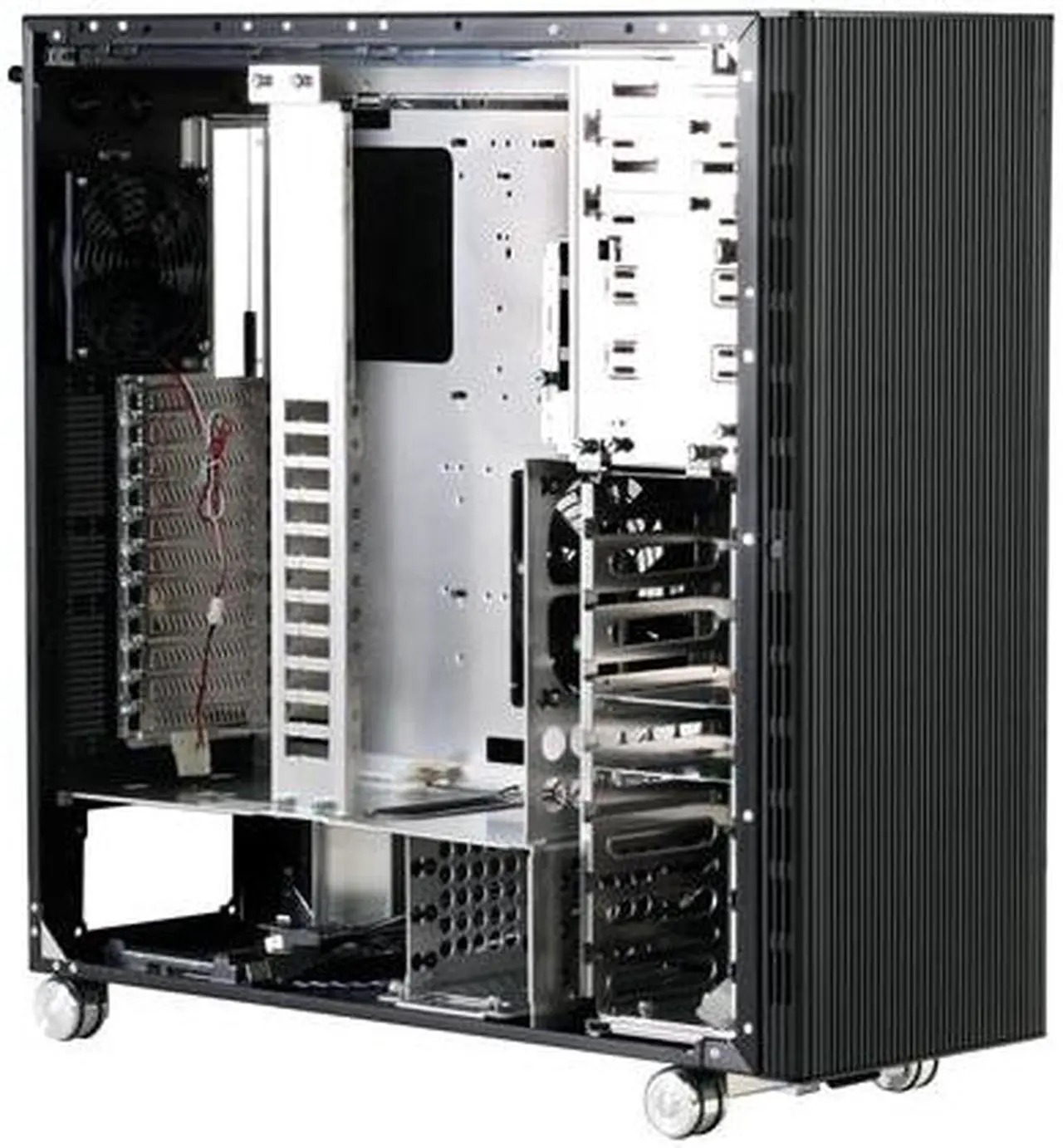 Alt view image 7 of 10 - LIAN LI PC-V2120B Black Aluminum ATX Full Tower Computer Case