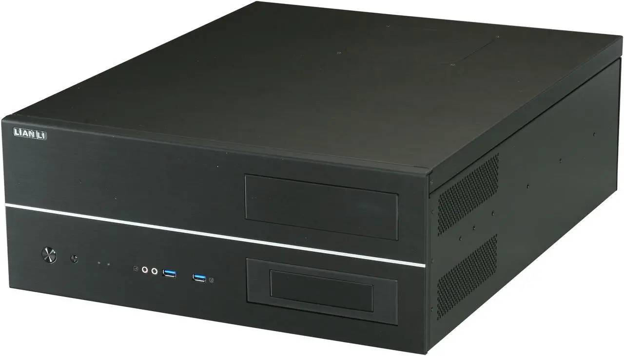 Main image of LIAN LI Black Aluminum PC-C32B USB3.0 ATX Media Center / HTPC Case