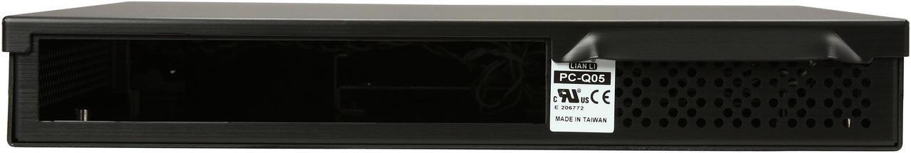 Alt view image 4 of 7 - LIAN LI Black Aluminum PC-Q05B Mini ITX Media Center / HTPC Case