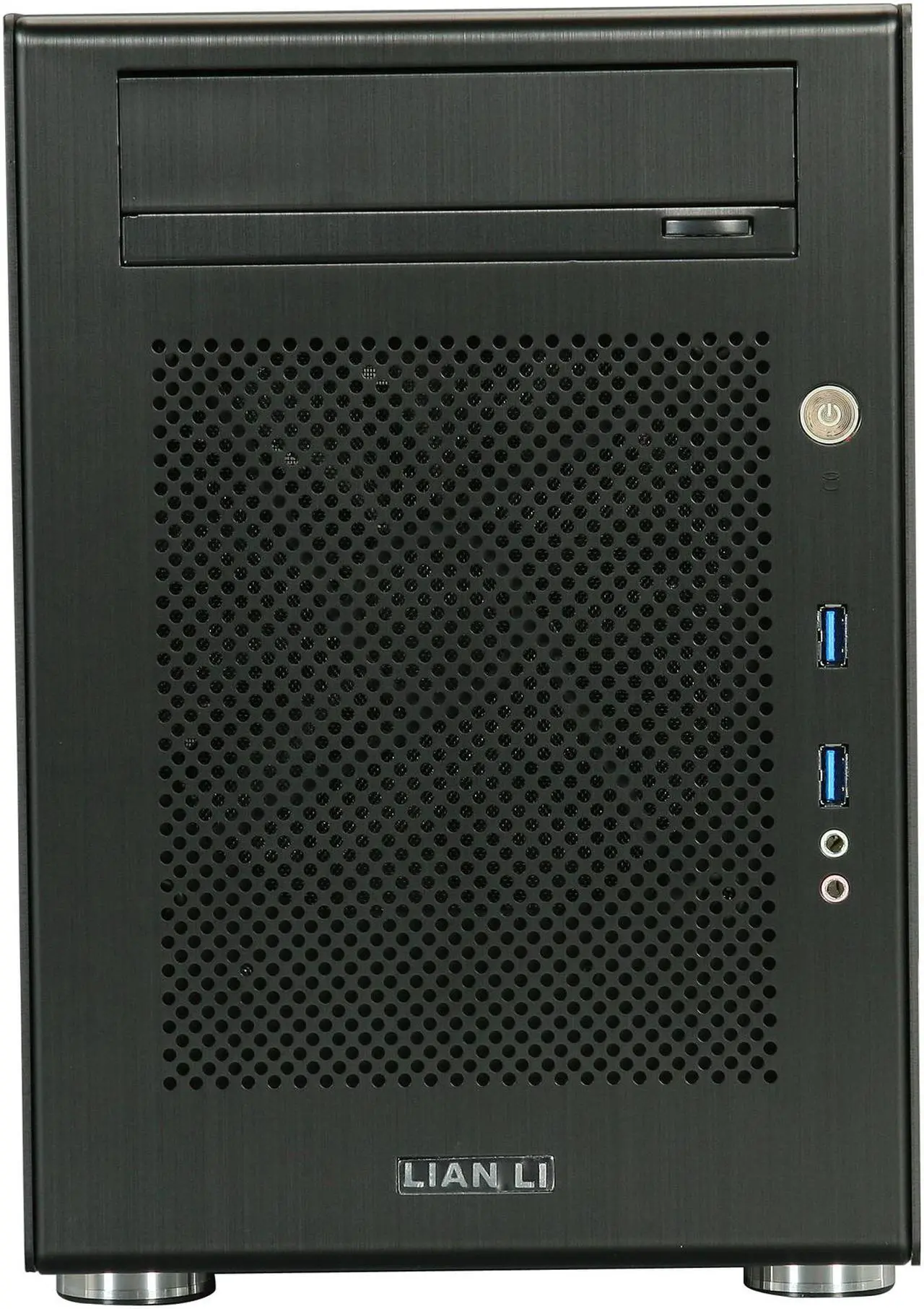 Alt view image 2 of 11 - LIAN LI Black Aluminum PC-Q18B Mini ITX Media Center / HTPC Case
