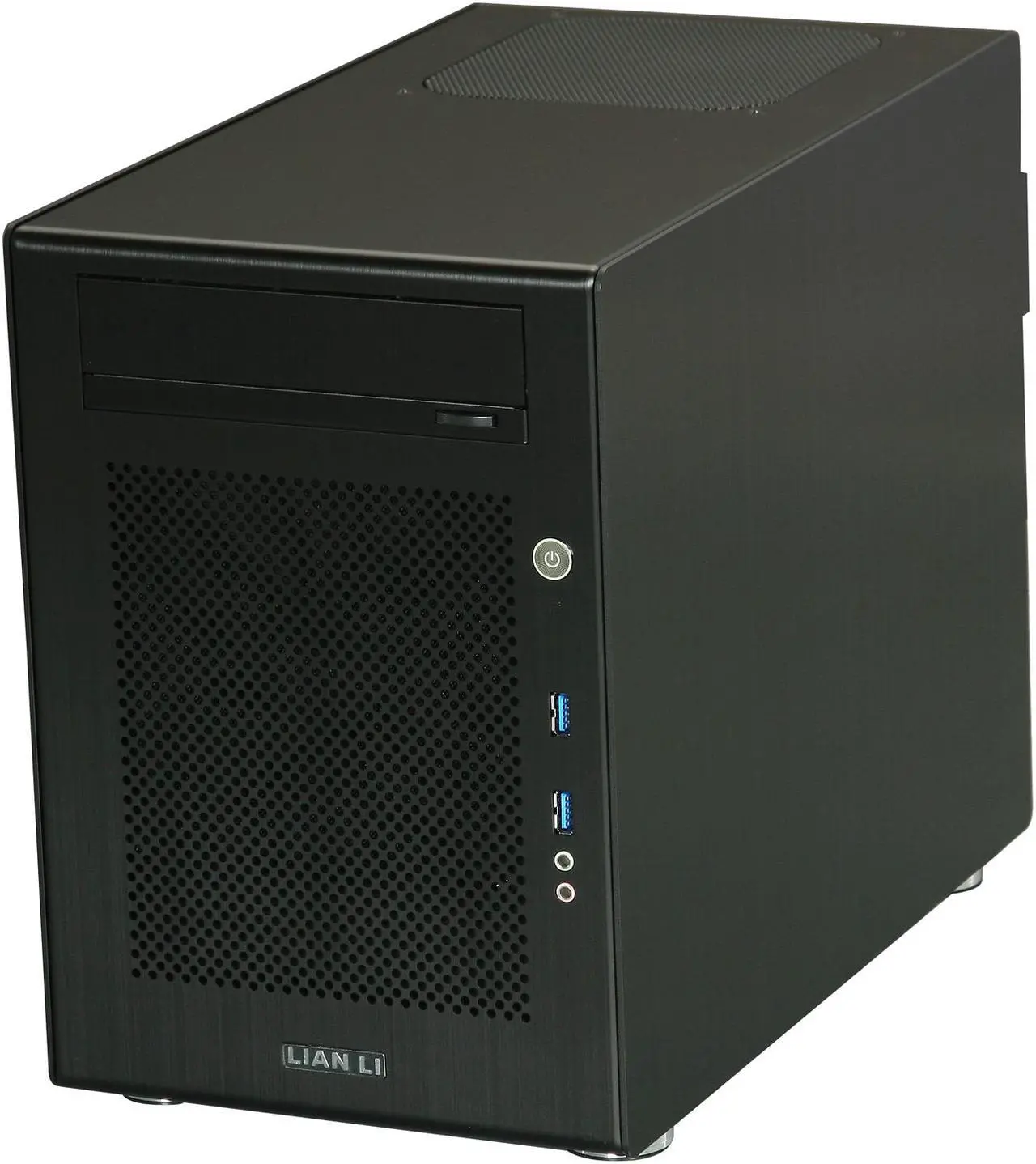 Alt view image 3 of 11 - LIAN LI Black Aluminum PC-Q18B Mini ITX Media Center / HTPC Case