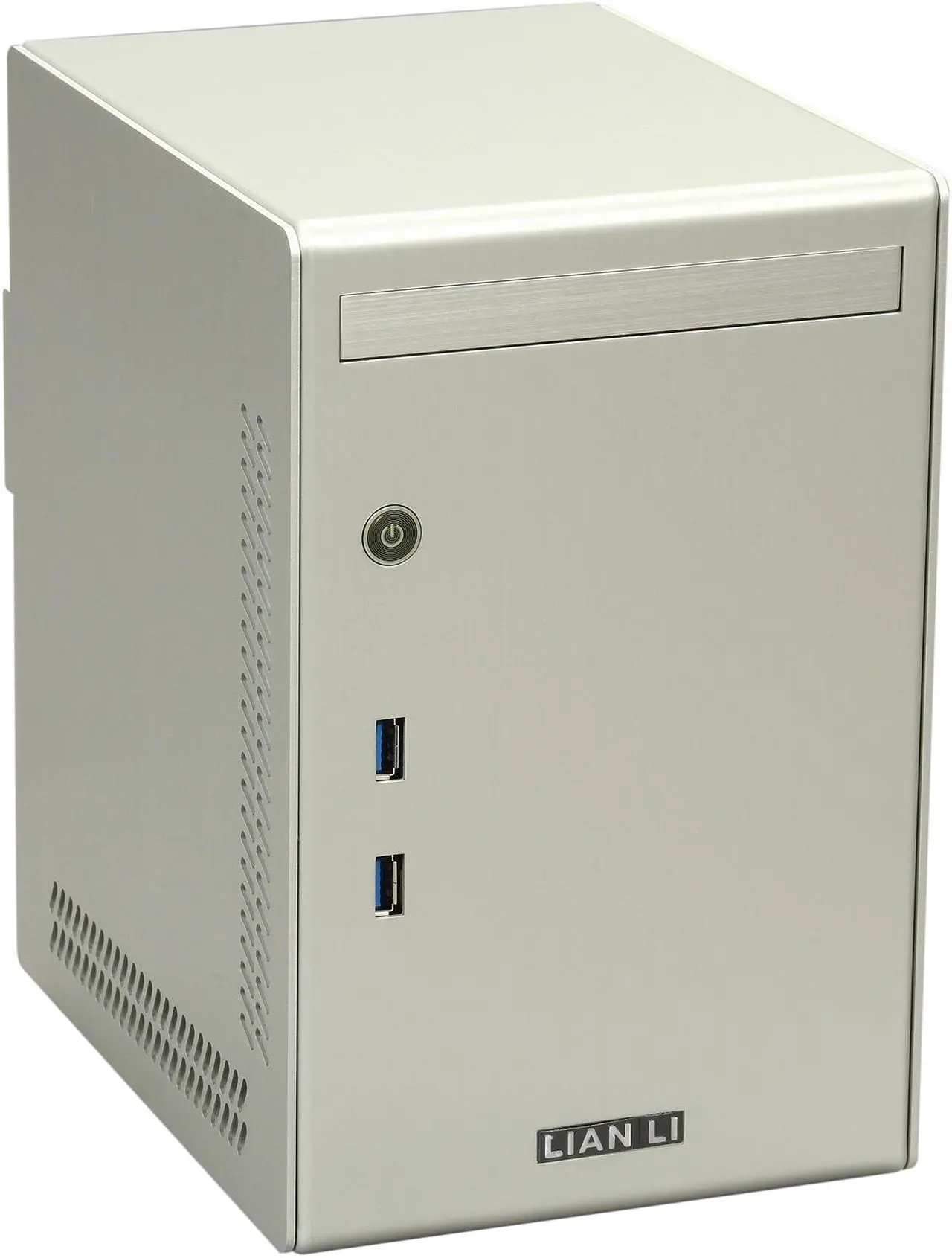 Main image of LIAN LI PC-Q02A Silver Aluminum Mini-ITX Tower Computer Case 300W 80-PLUS Power Supply