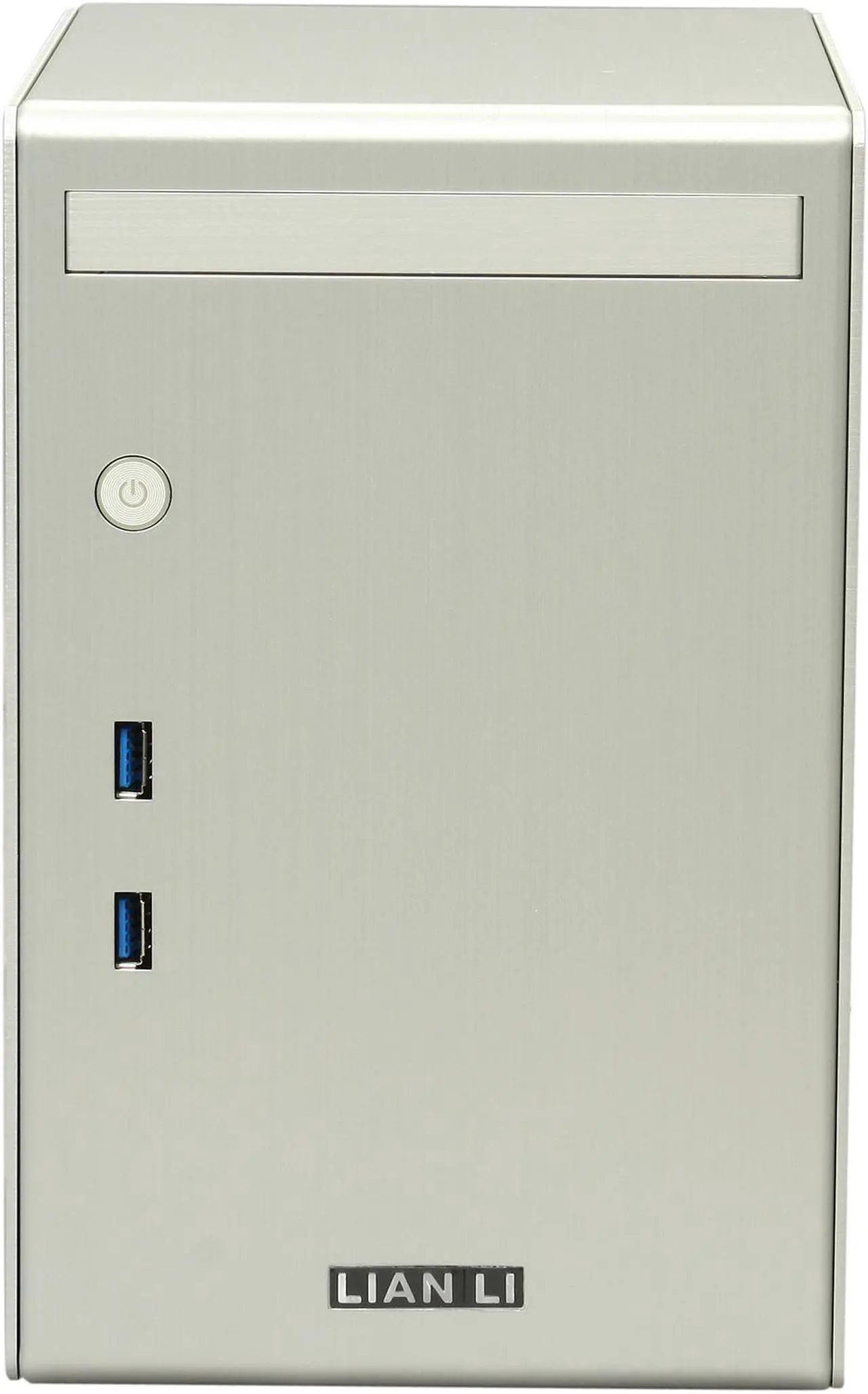 Alt view image 2 of 9 - LIAN LI PC-Q02A Silver Aluminum Mini-ITX Tower Computer Case 300W 80-PLUS Power Supply