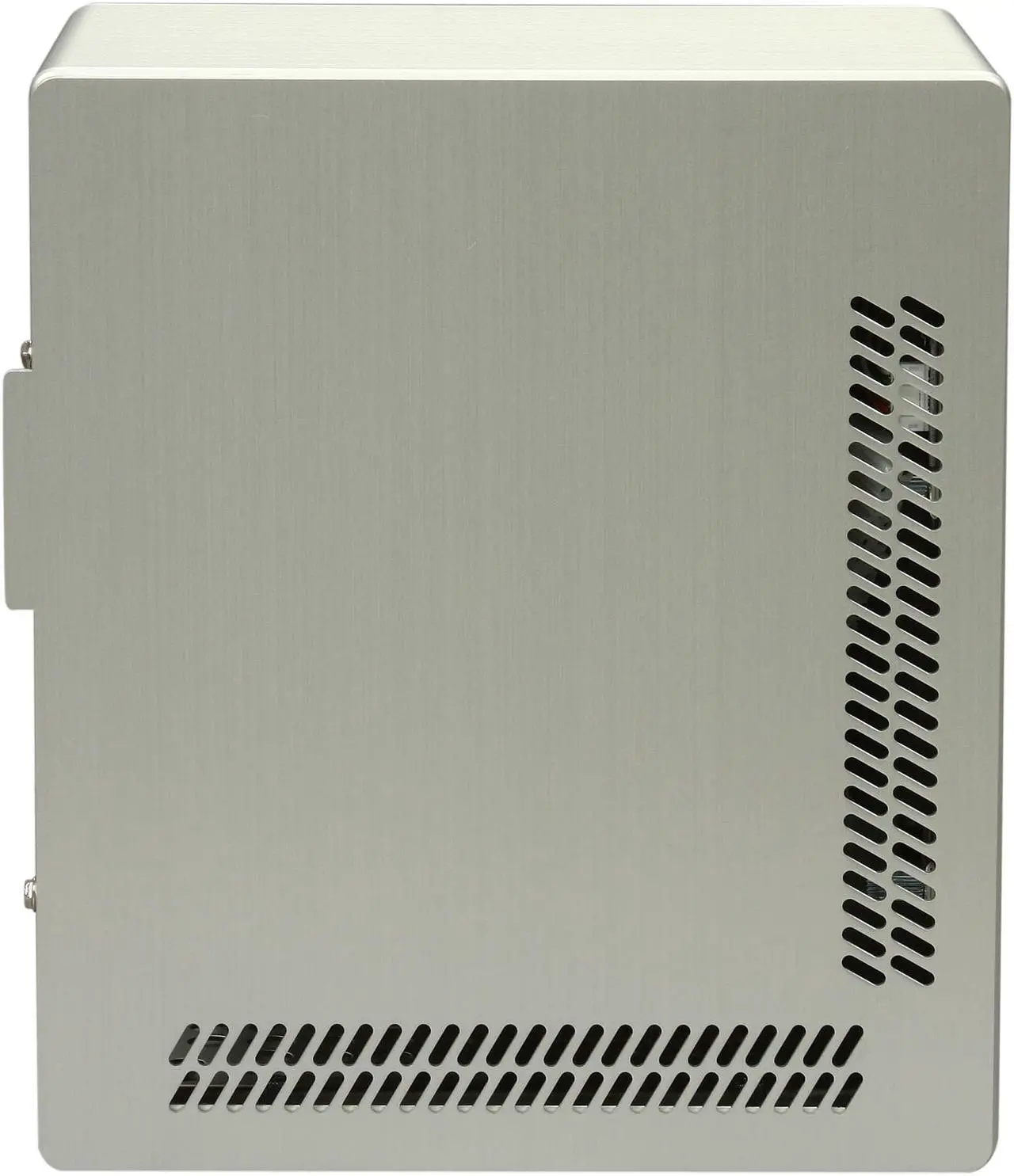 Alt view image 4 of 9 - LIAN LI PC-Q02A Silver Aluminum Mini-ITX Tower Computer Case 300W 80-PLUS Power Supply
