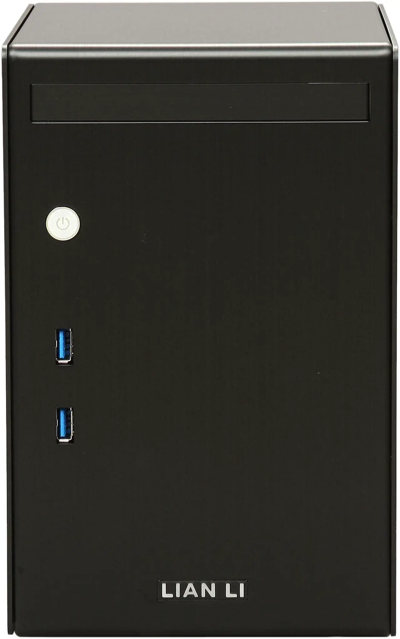 Alt view image 2 of 9 - LIAN LI PC-Q02B Black Aluminum Mini-ITX Tower Computer Case 300W 80-PLUS Power Supply