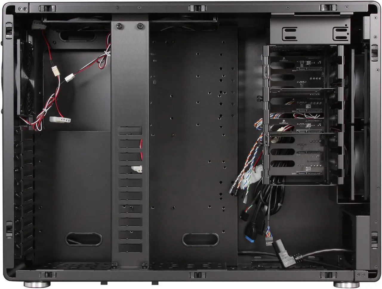 Alt view image 6 of 10 - LIAN LI PC-V750WX Black Aluminum ATX Full Tower Computer Case