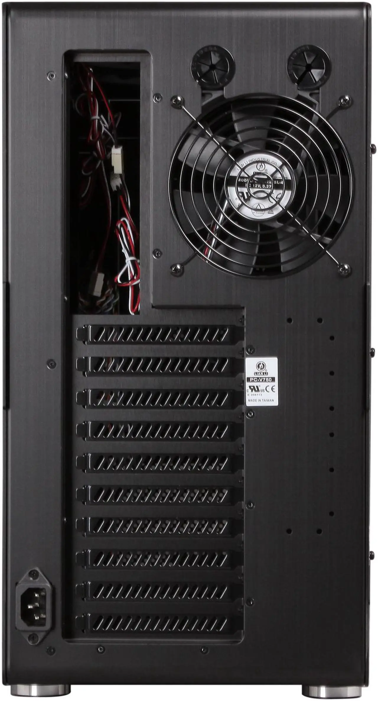 Alt view image 9 of 10 - LIAN LI PC-V750WX Black Aluminum ATX Full Tower Computer Case